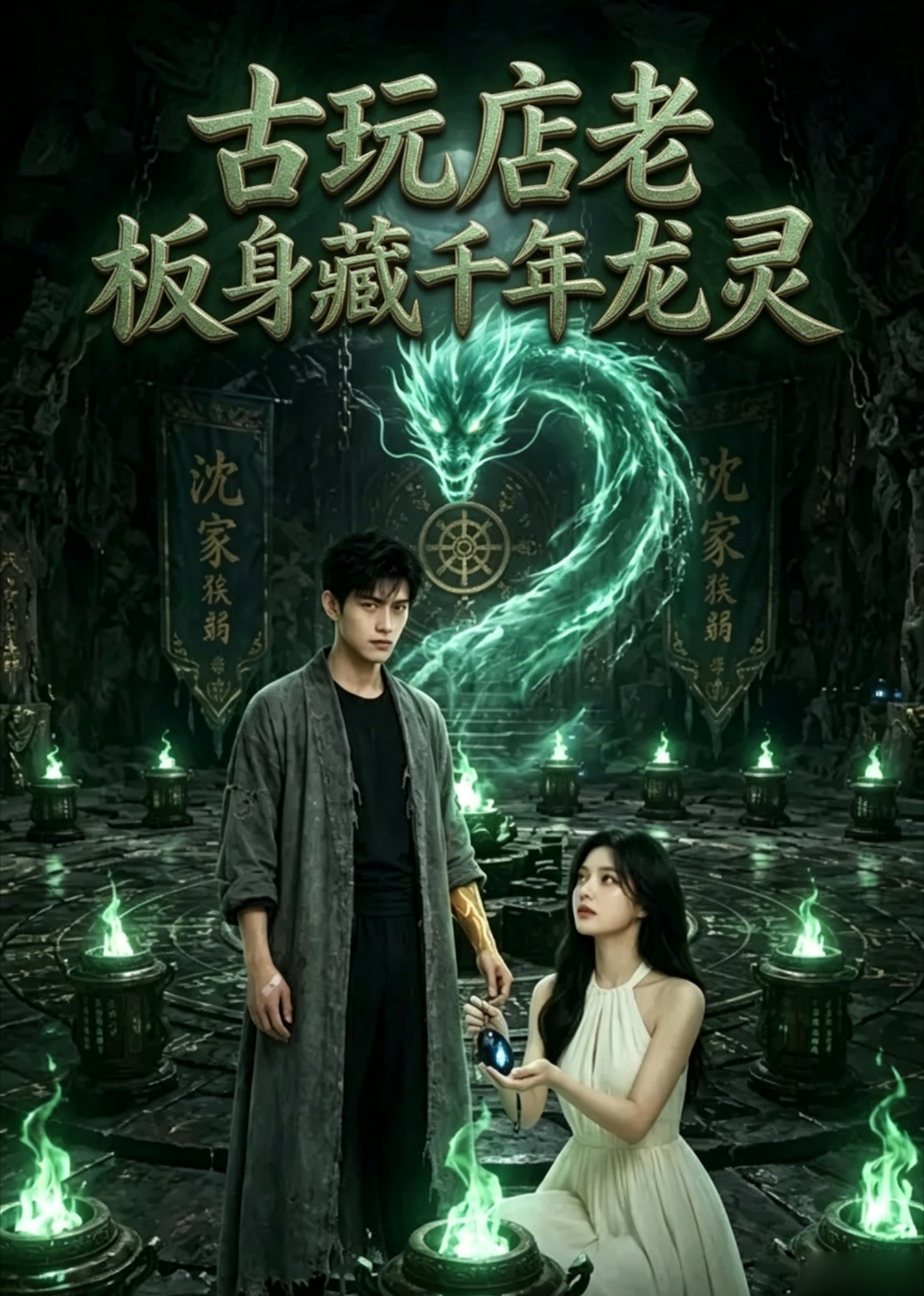 古玩店老板身藏千年龙灵