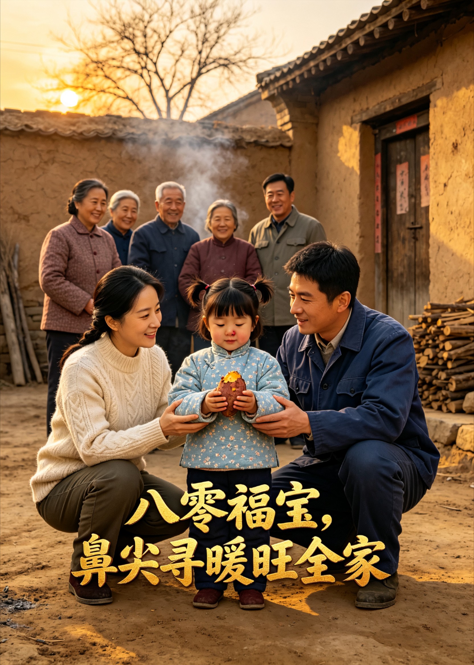 八零福宝，鼻尖寻暖旺全家封面图