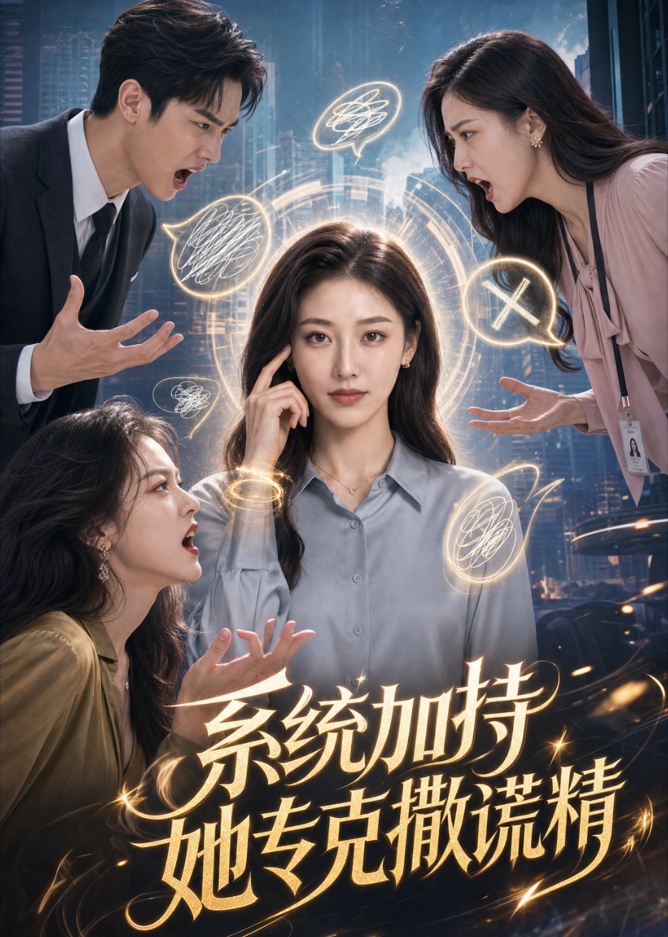 系统加持 她专克撒谎精封面图