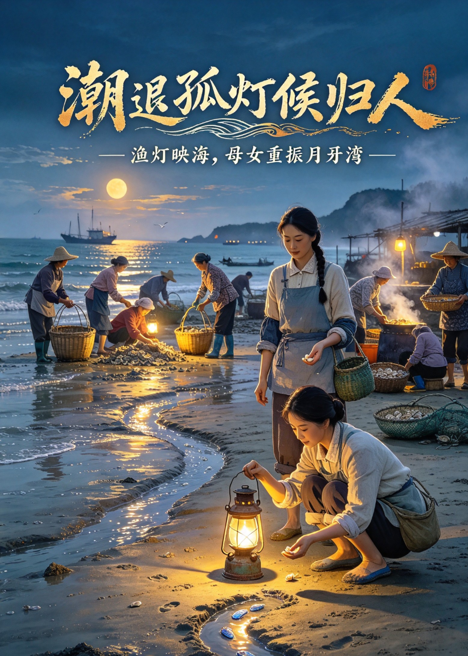 潮退孤灯候归人封面图