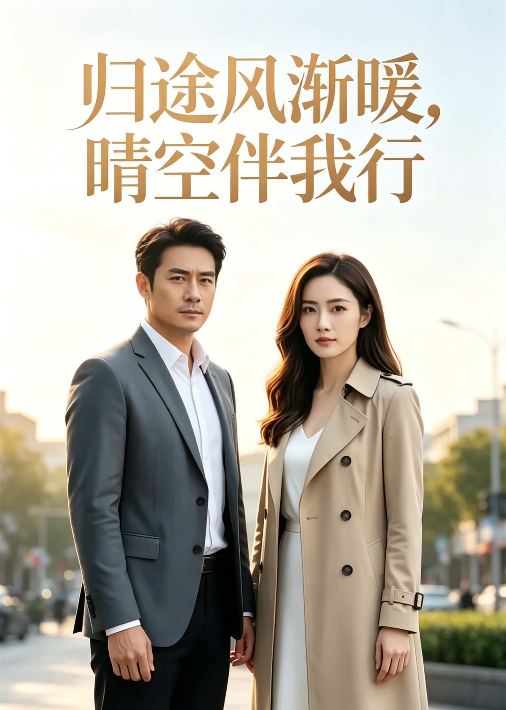 归途风渐暖，晴空伴我行