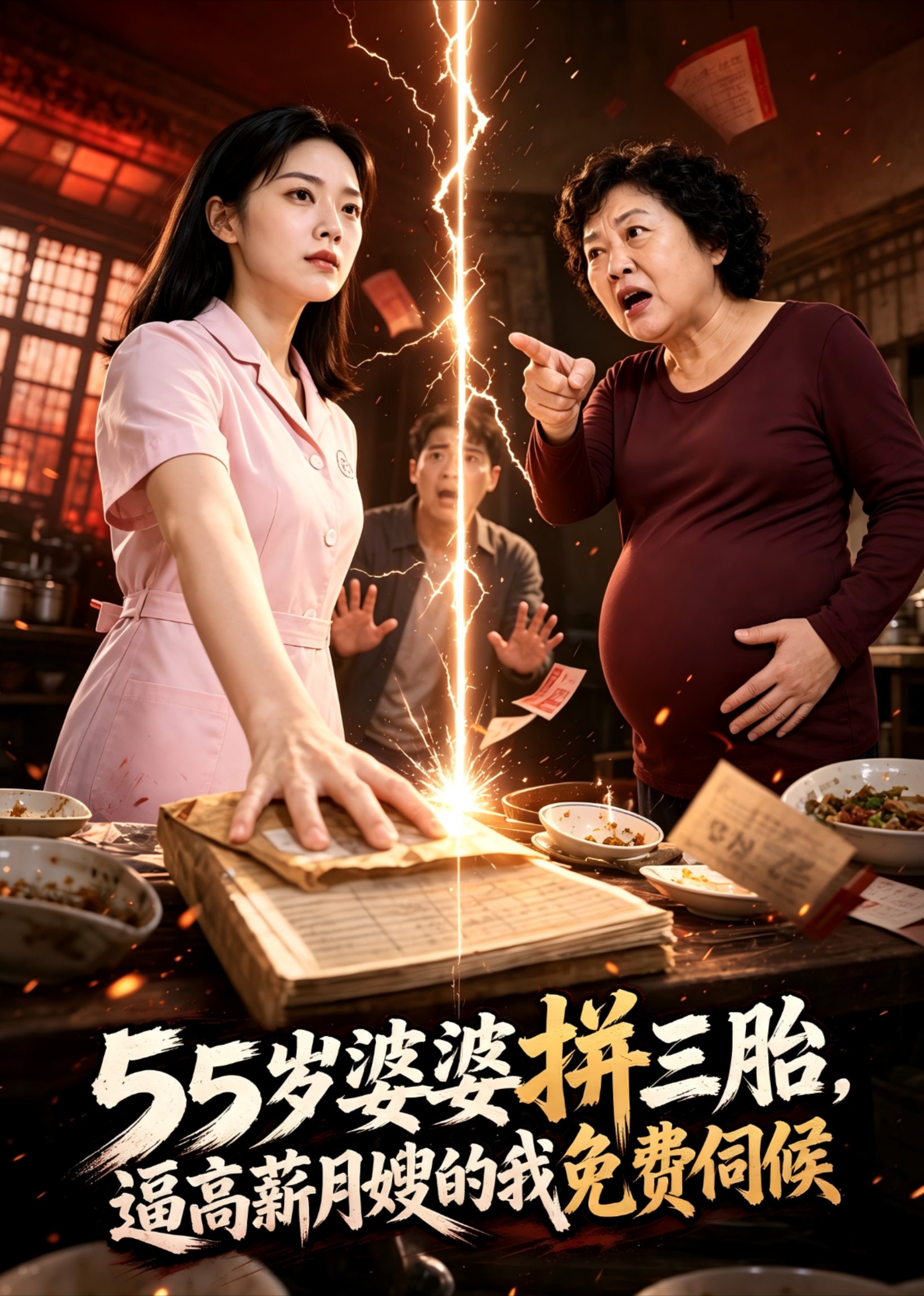 55岁婆婆拼三胎，逼高薪月嫂的我免费伺候封面图