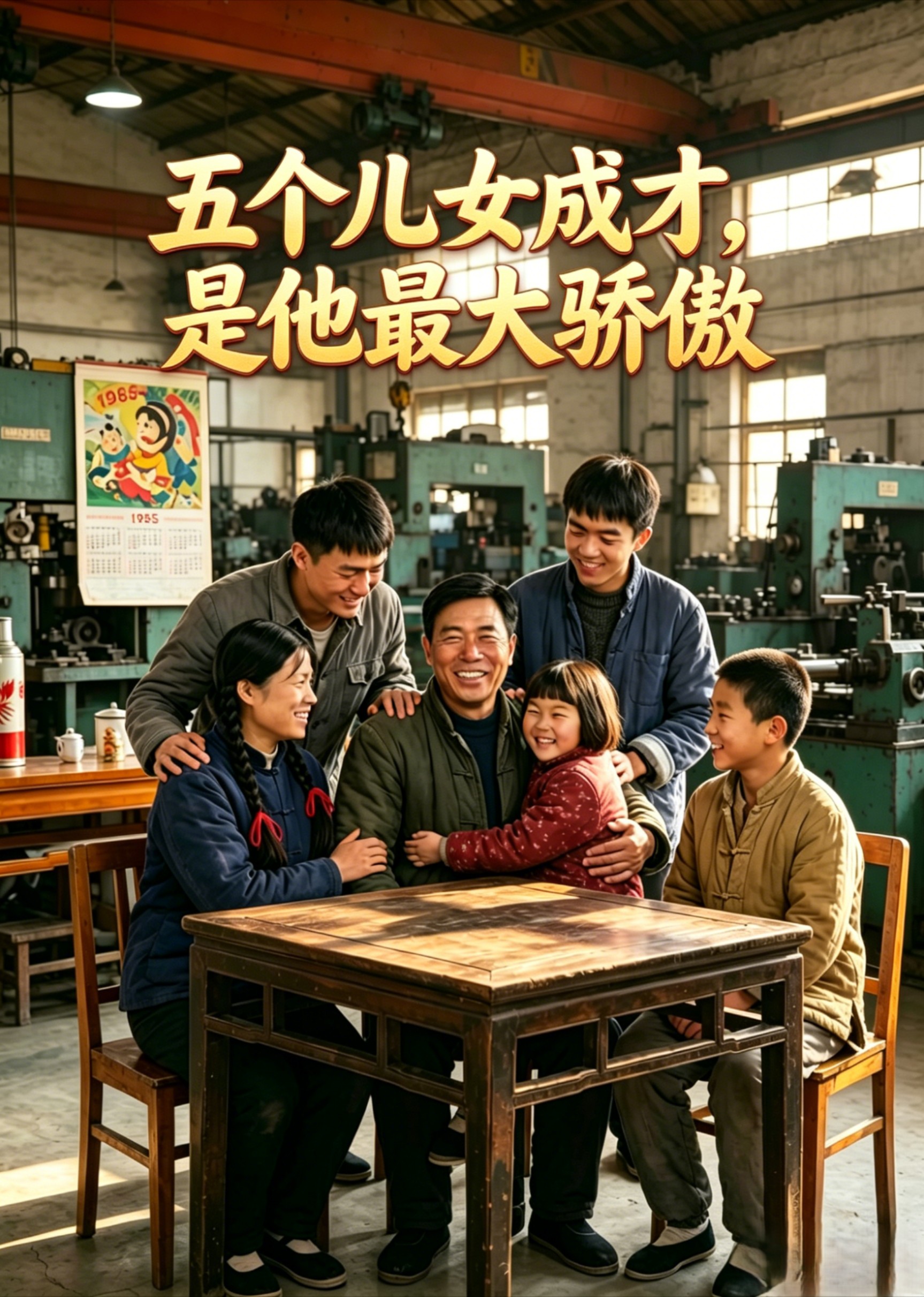 五个儿女成才，是他最大骄傲