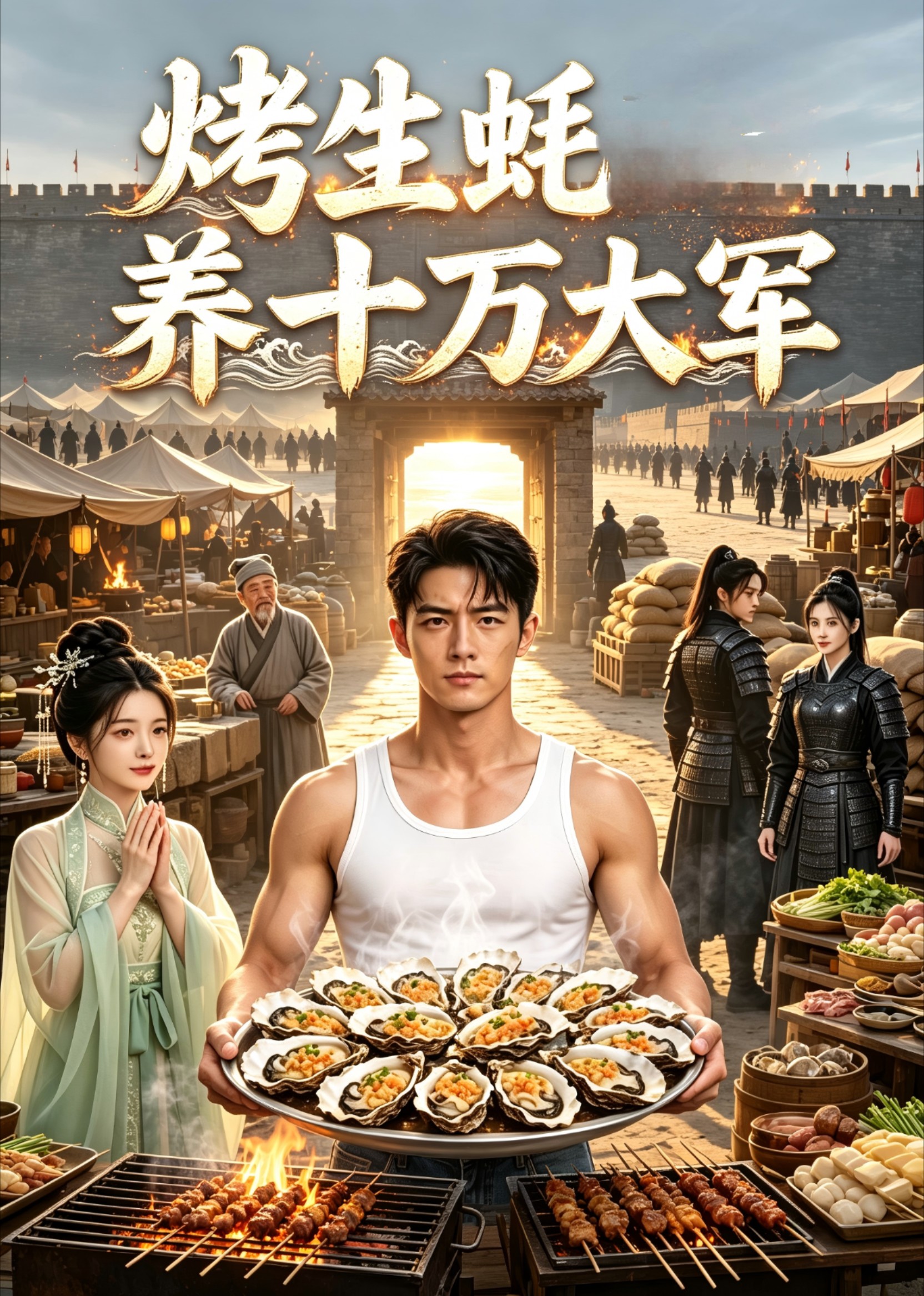 烤生蚝养十万大军