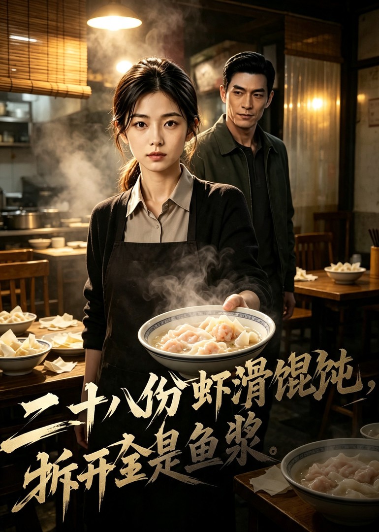 二十八份虾滑馄饨，拆开全是鱼浆