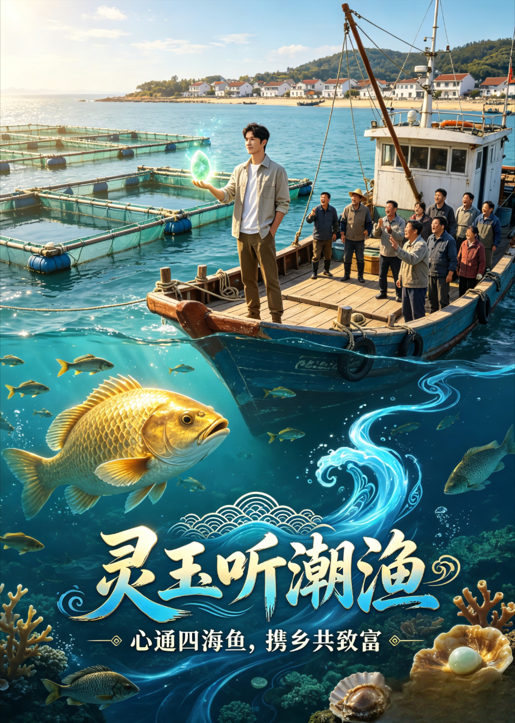 《灵玉听潮渔》