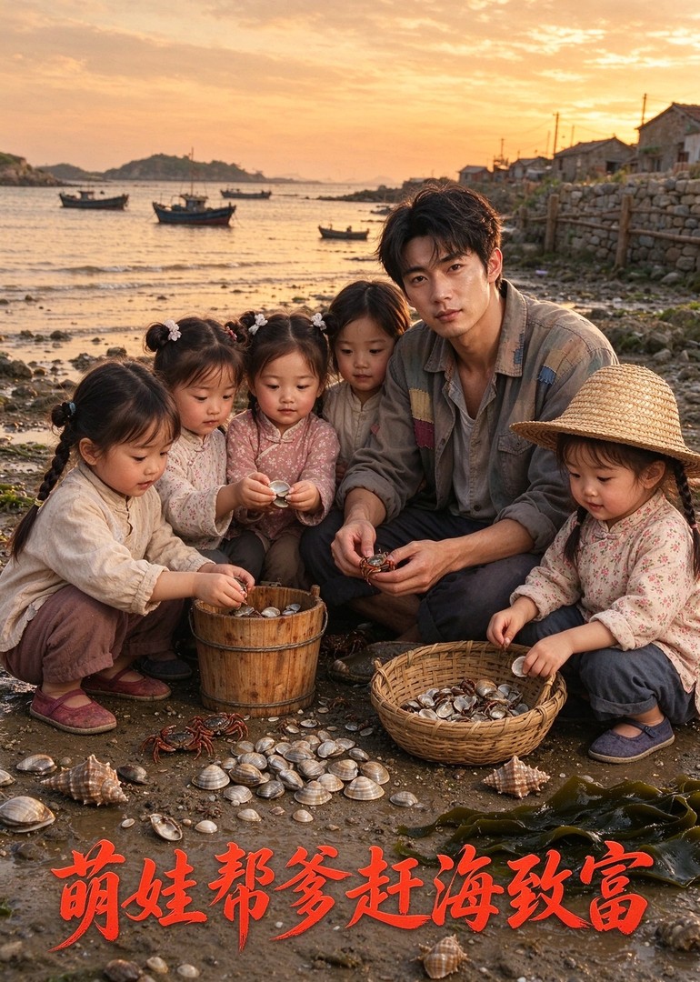 萌娃帮爹赶海致富封面图
