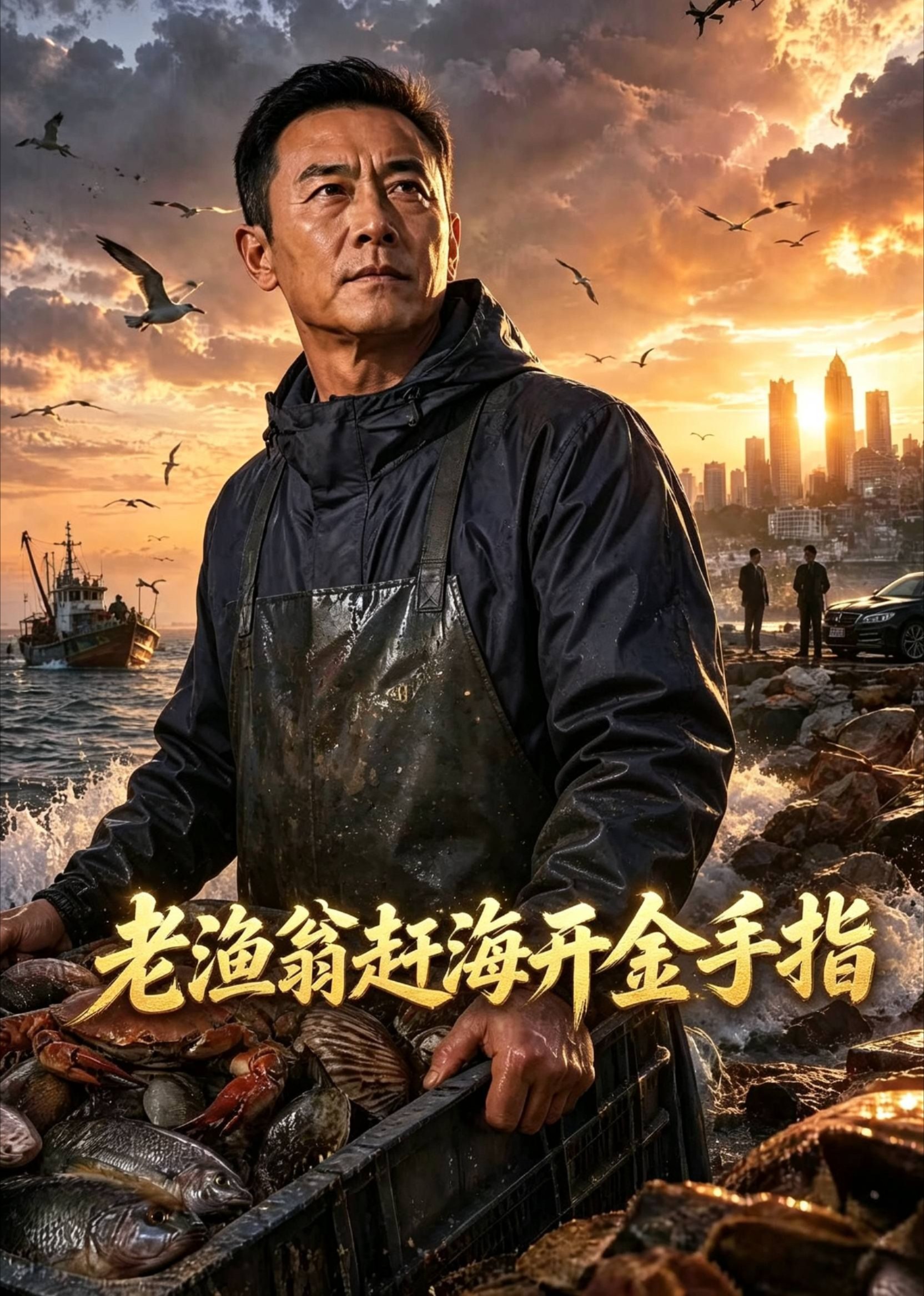老渔翁赶海开金手指封面图
