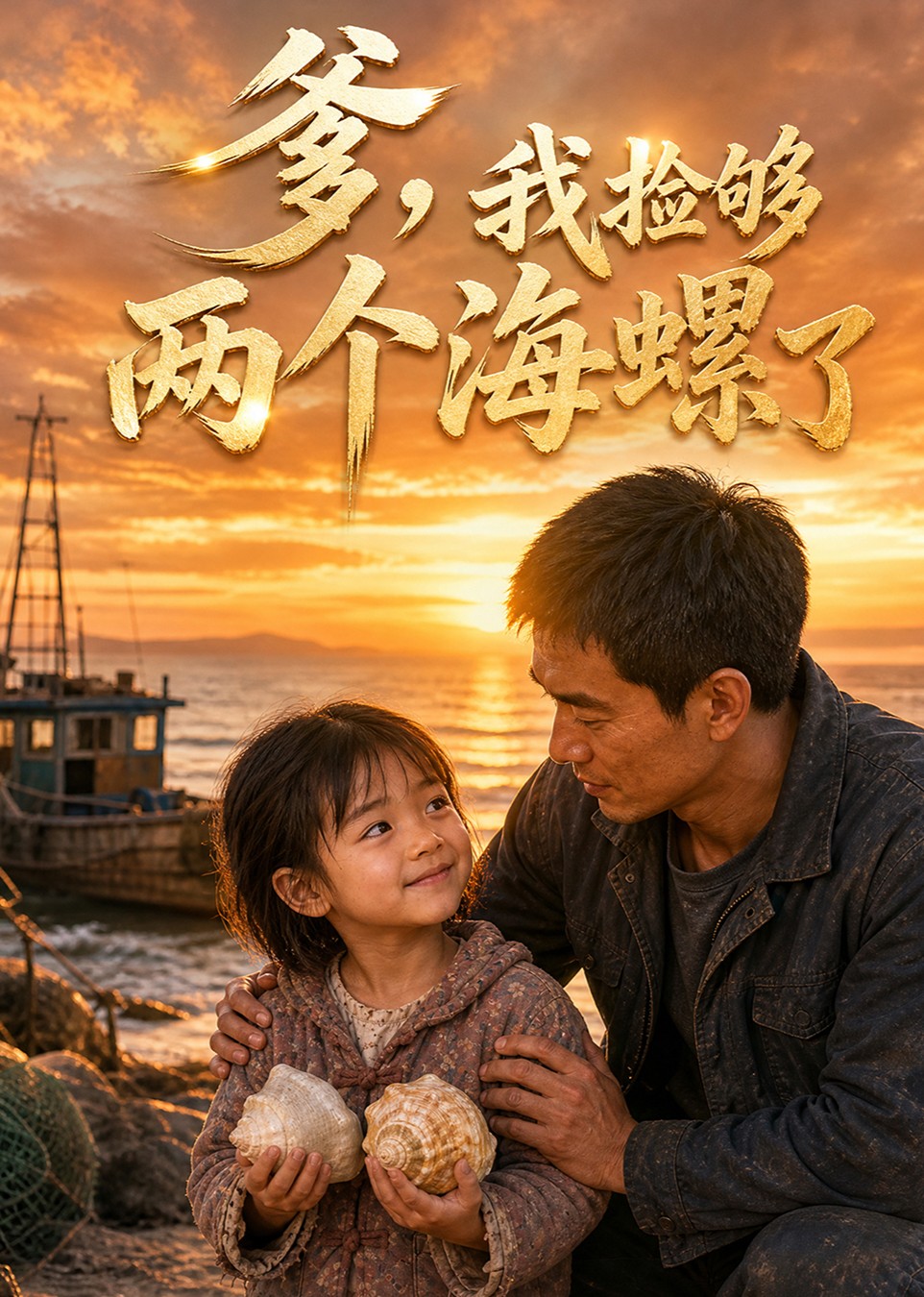 爹，我捡够两个海螺了封面图