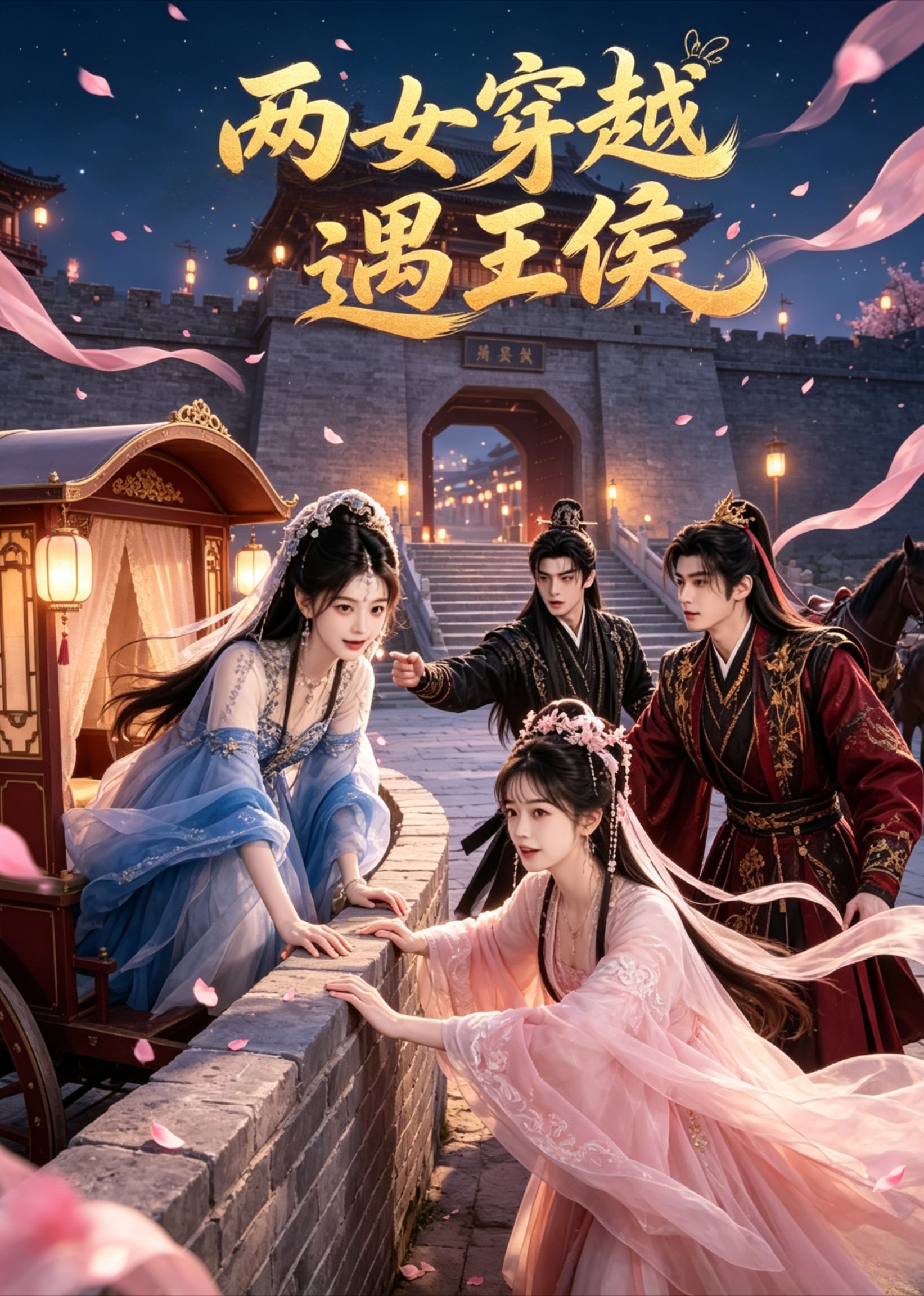 两女穿越遇王侯封面图