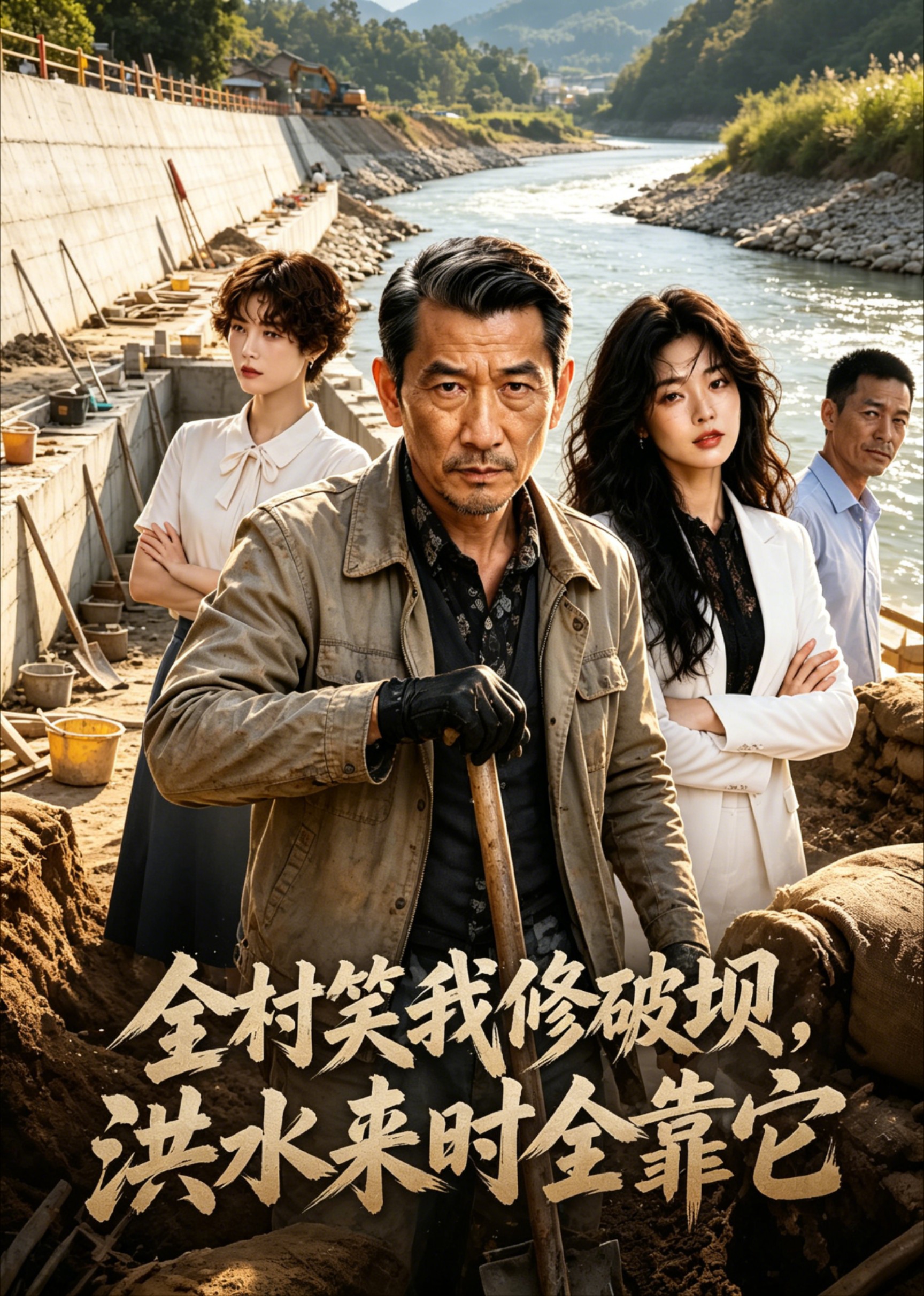 全村笑我修破坝，洪水来时全靠它