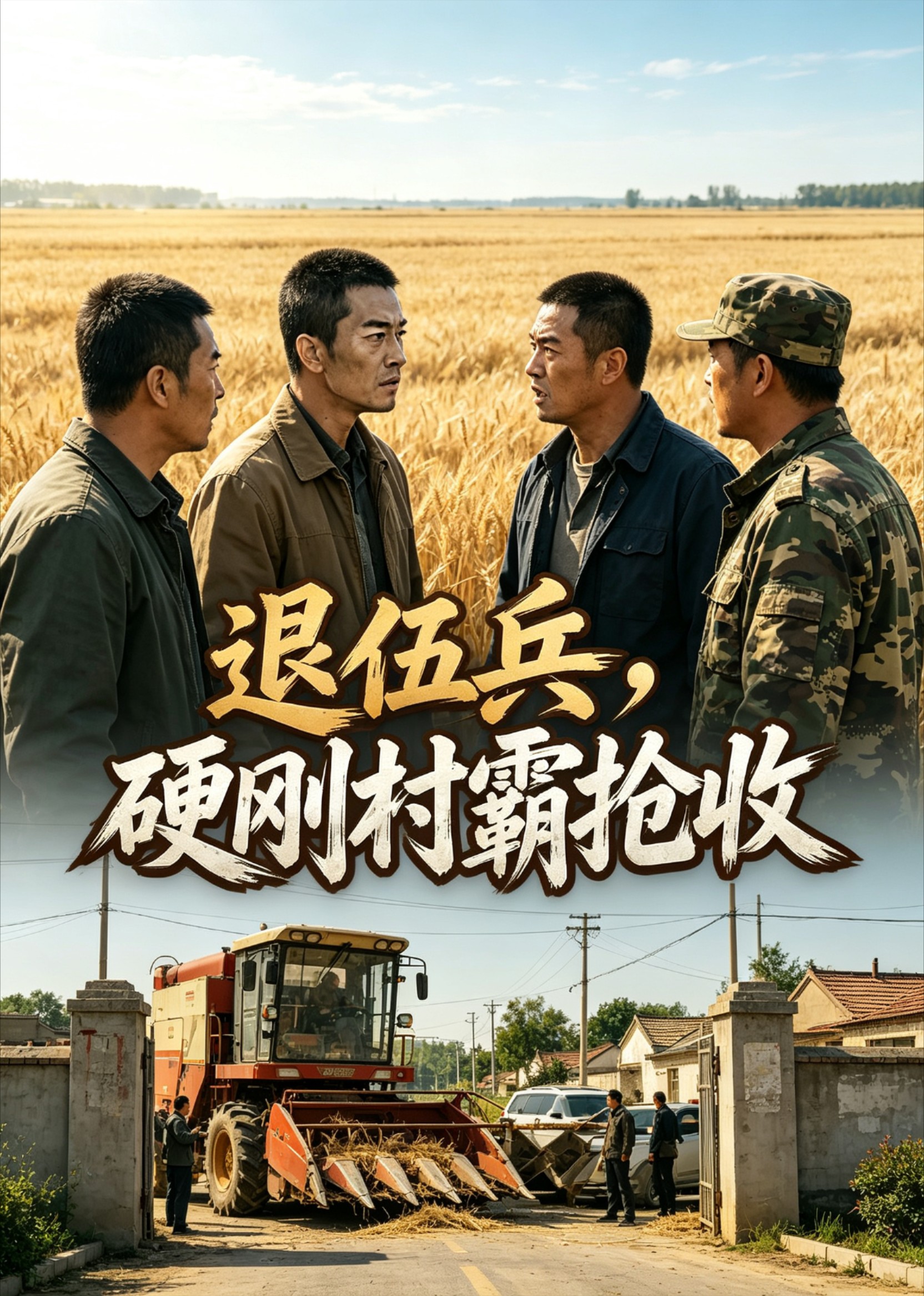 退伍兵硬刚村霸抢收