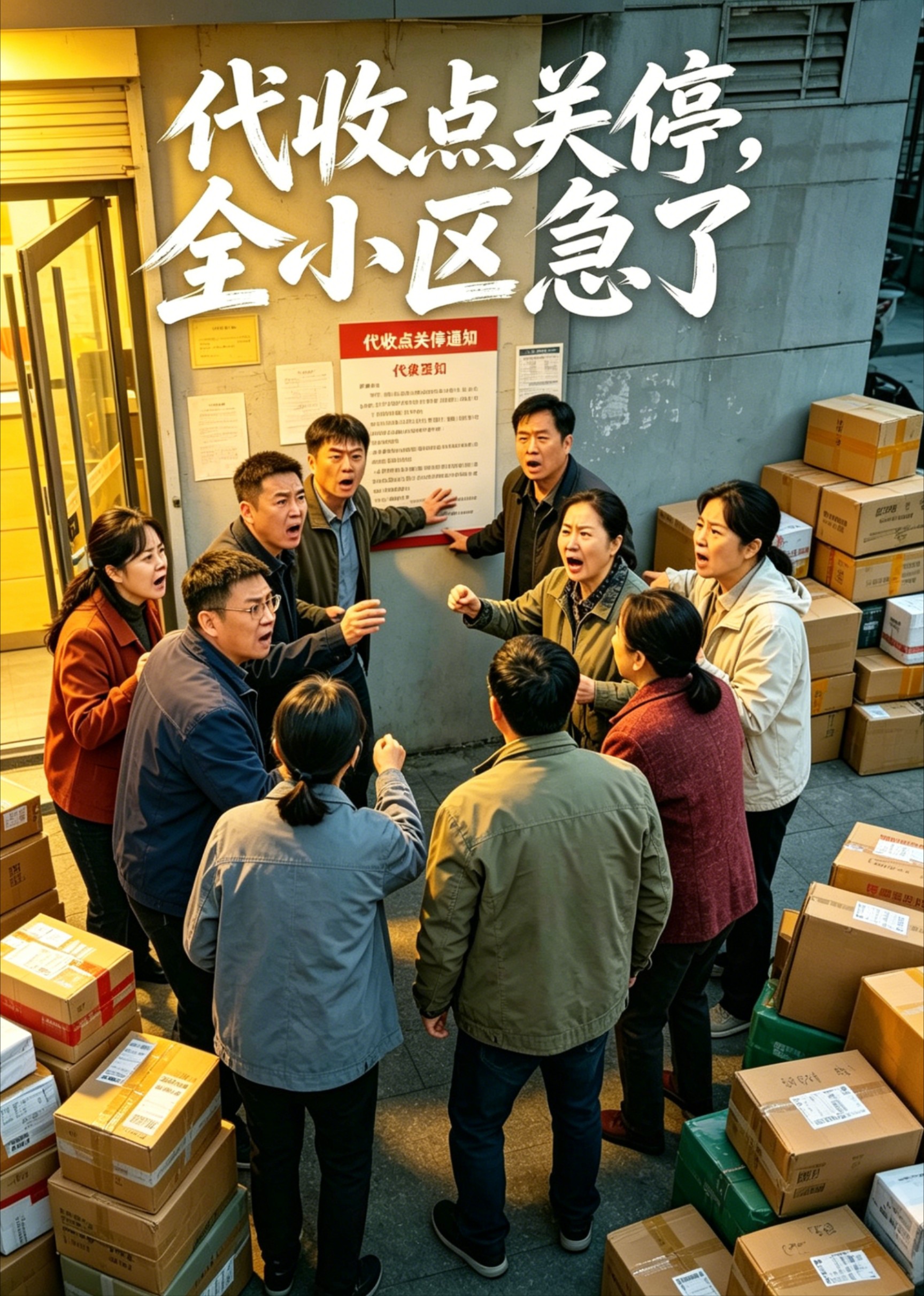 代收点关停，全小区急了