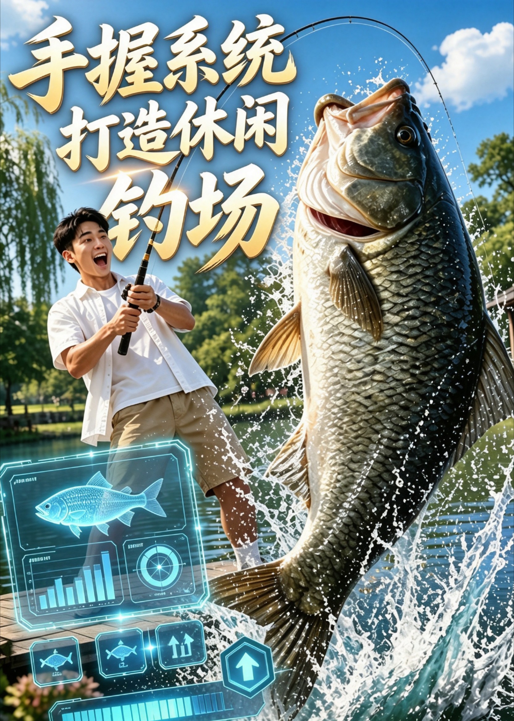 手握系统打造休闲钓场