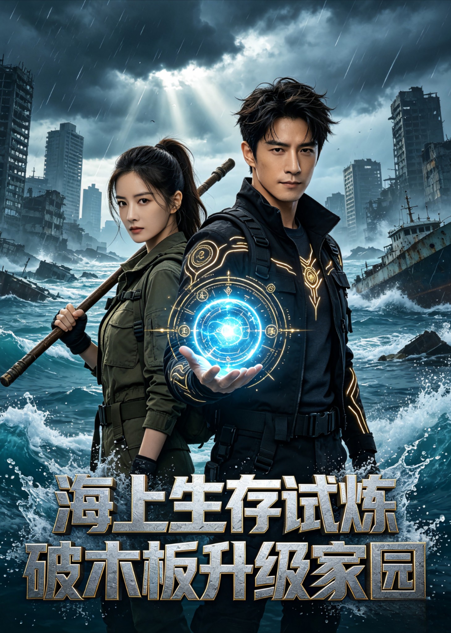 海上生存试炼，破木板升级家园封面图