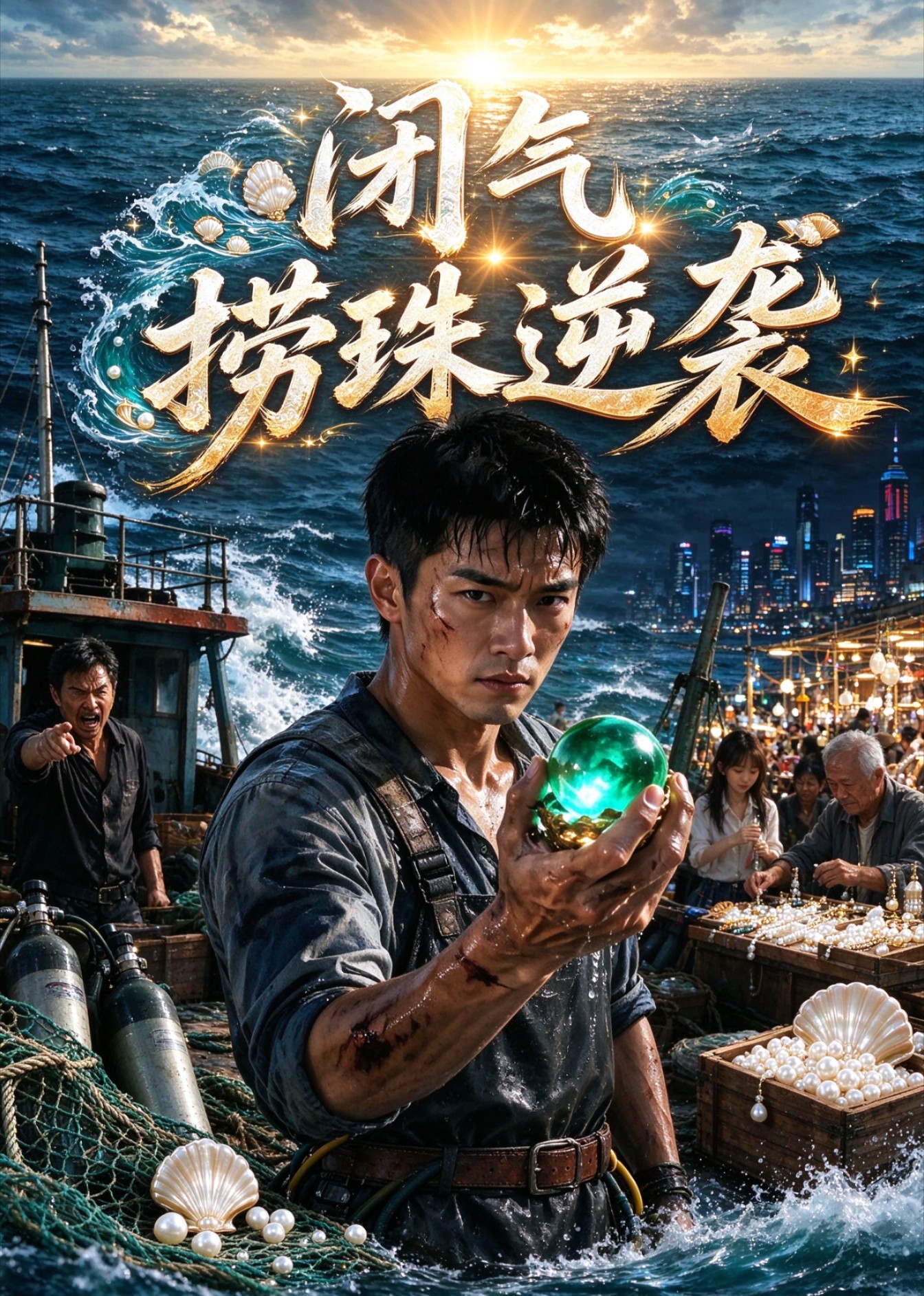 闭气捞珠逆袭 海报