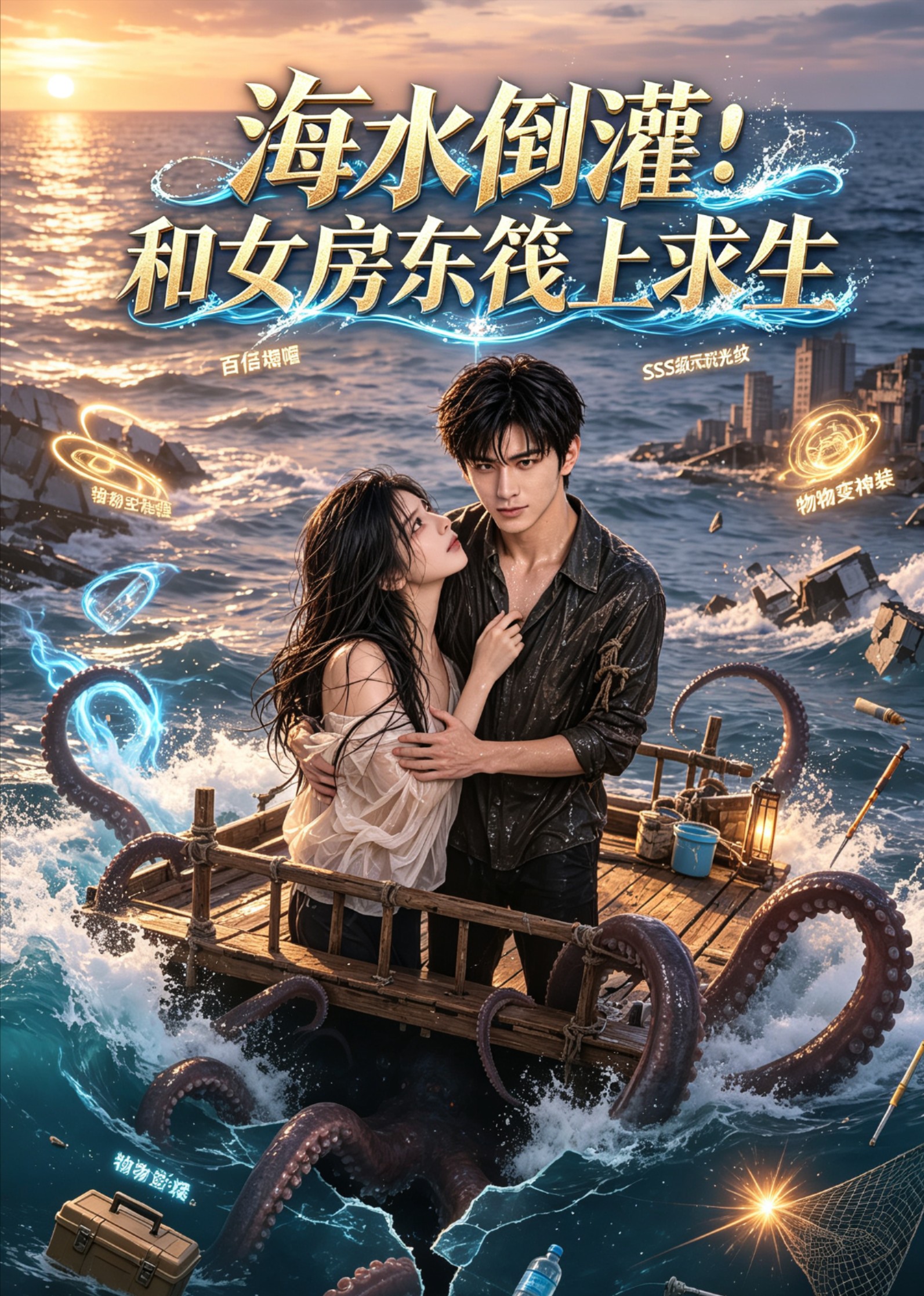 海水倒灌！和女房东筏上求生封面图