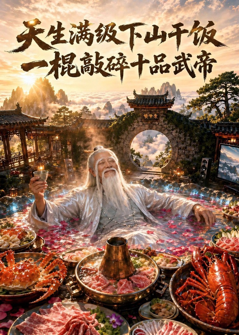 天生满级下山干饭，一棍敲碎十品武帝