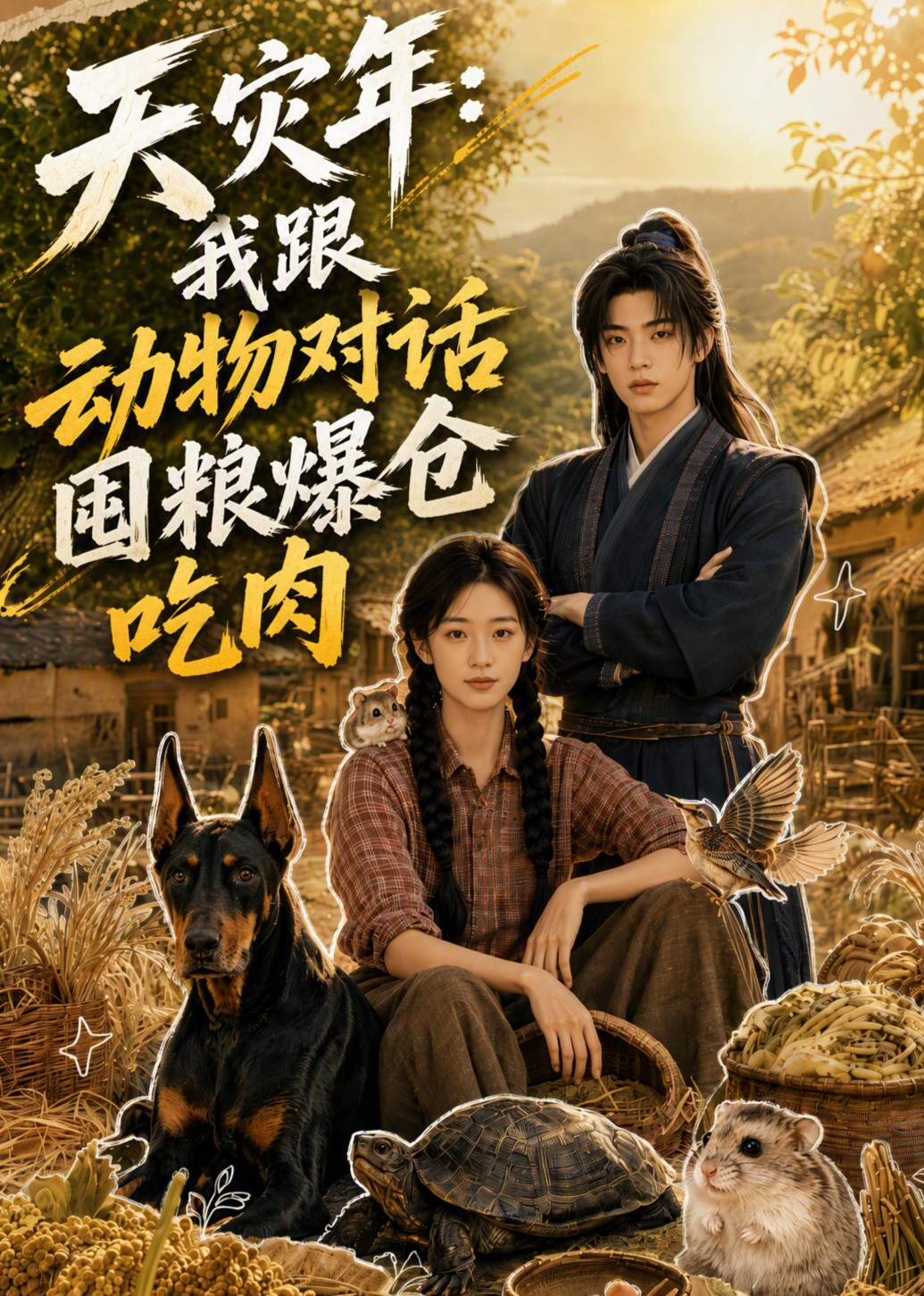 天灾年，我跟动物对话囤粮爆仓吃肉封面图