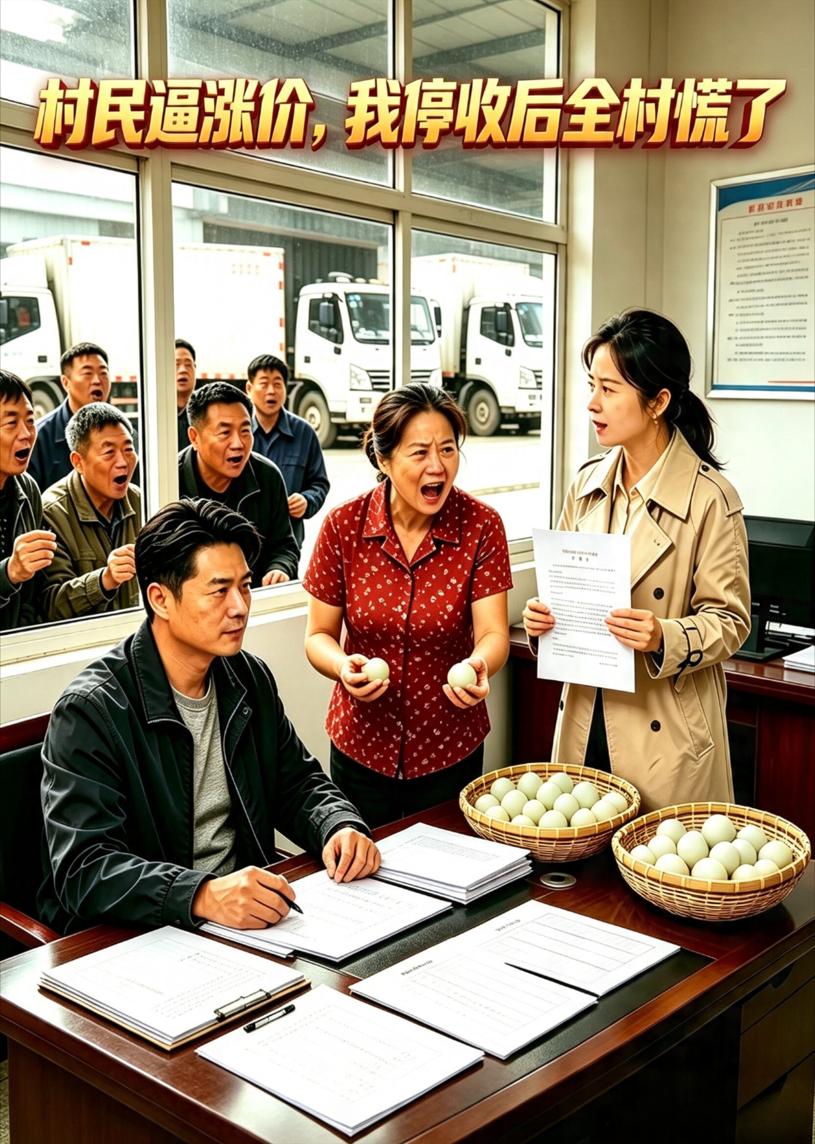 村民逼涨价，我停收后全村慌了