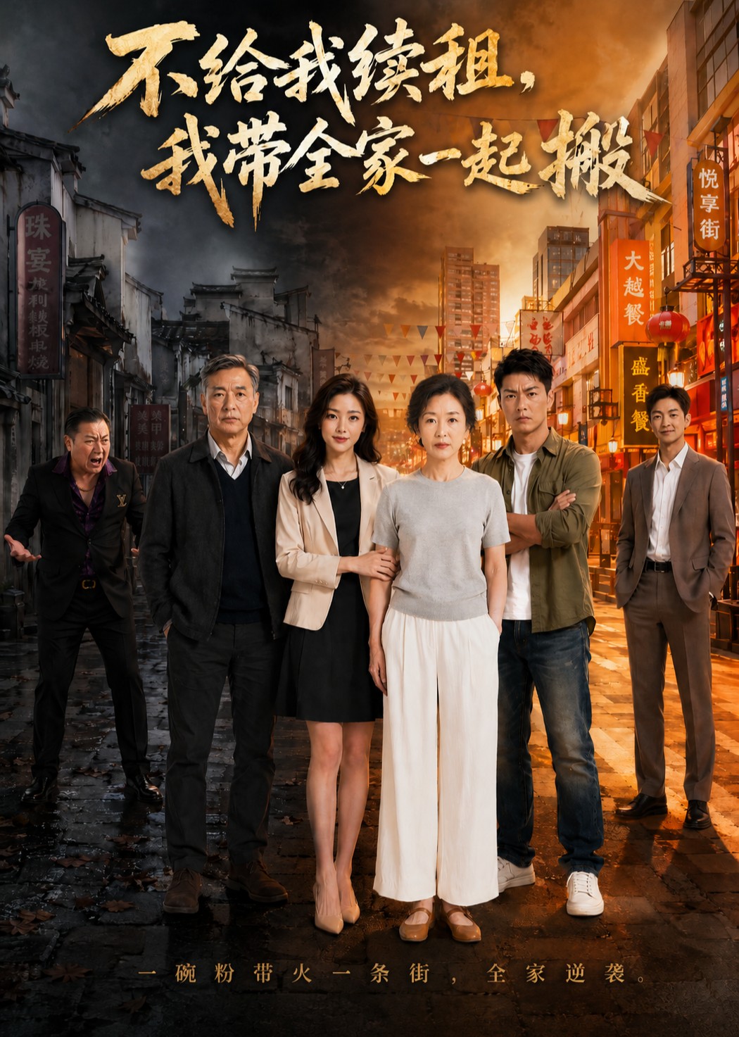 不给我续租，我带全家一起搬