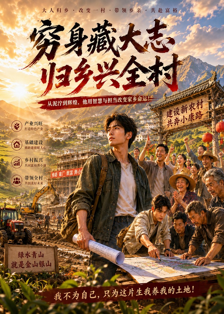 穷身藏大志归乡兴全村