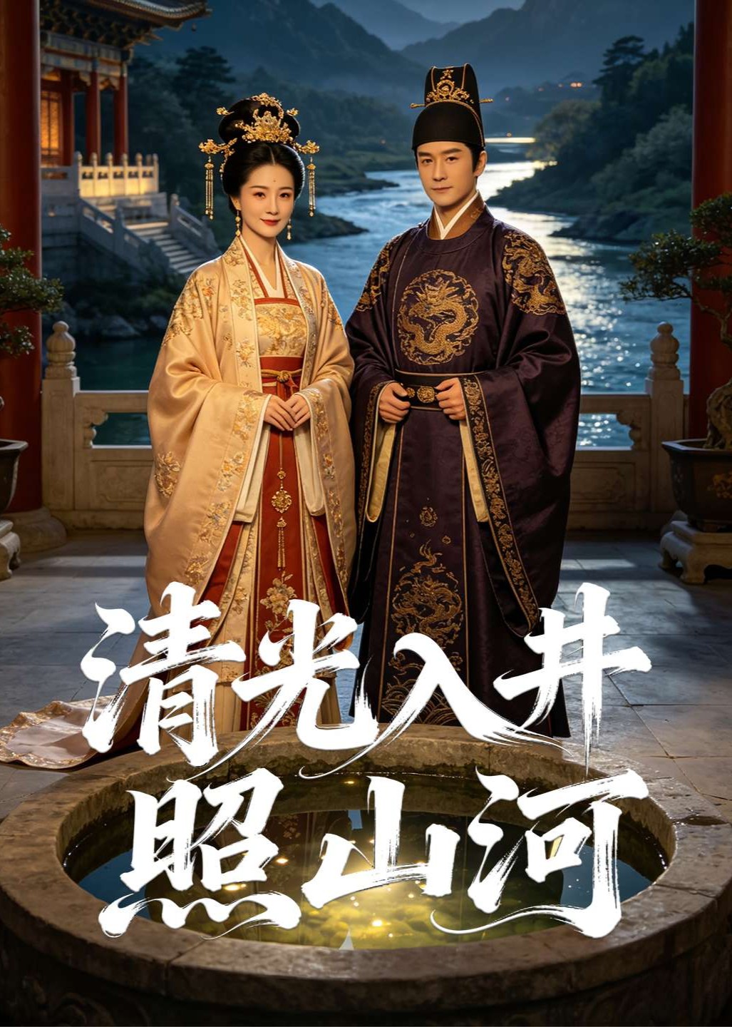 清光入井照山河