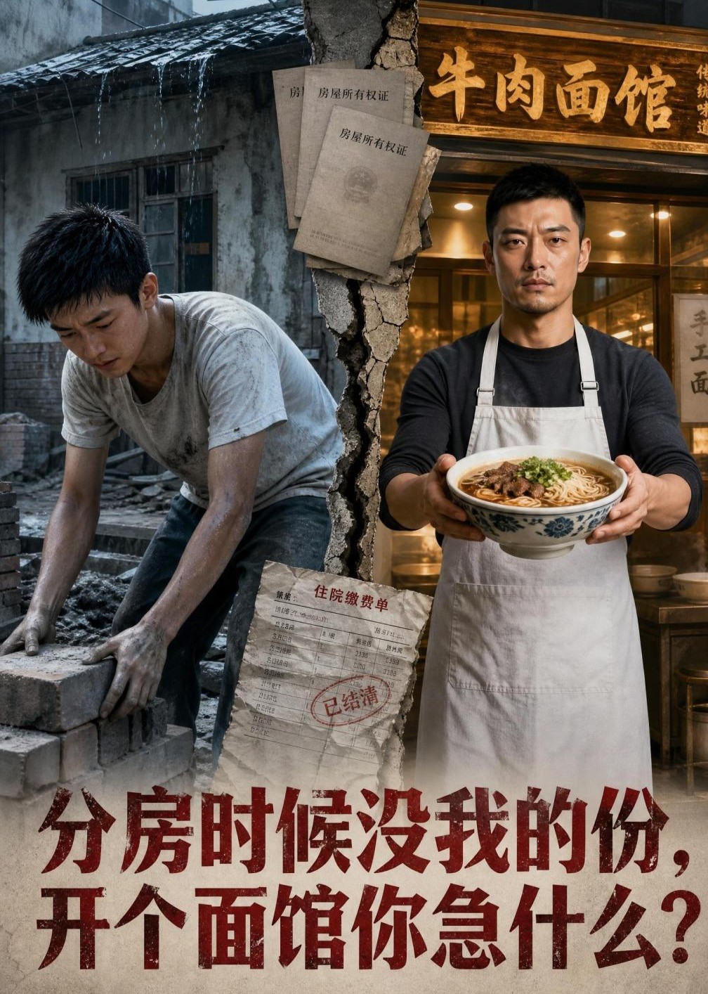 分房时候没我的份，开个面馆你急什么？