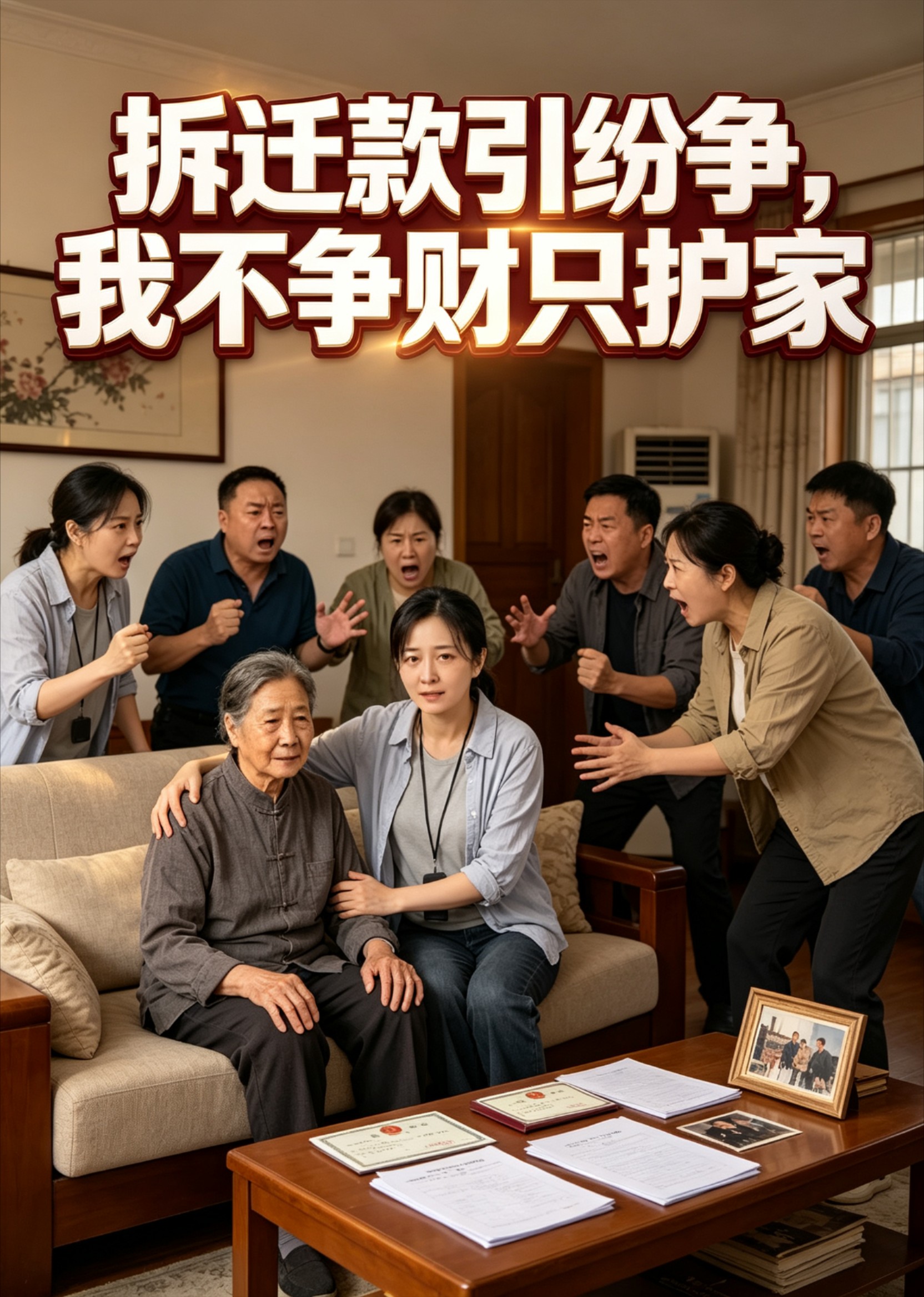 拆迁款引纷争，我不争财只护家
