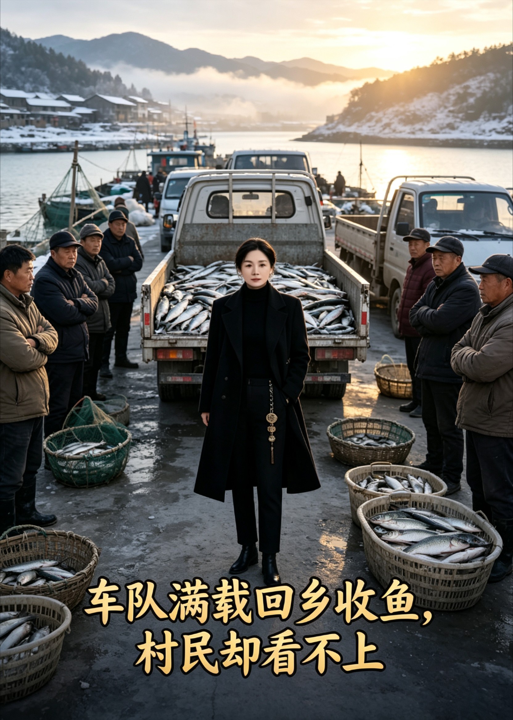 车队满载回乡收鱼，村民却看不上封面图