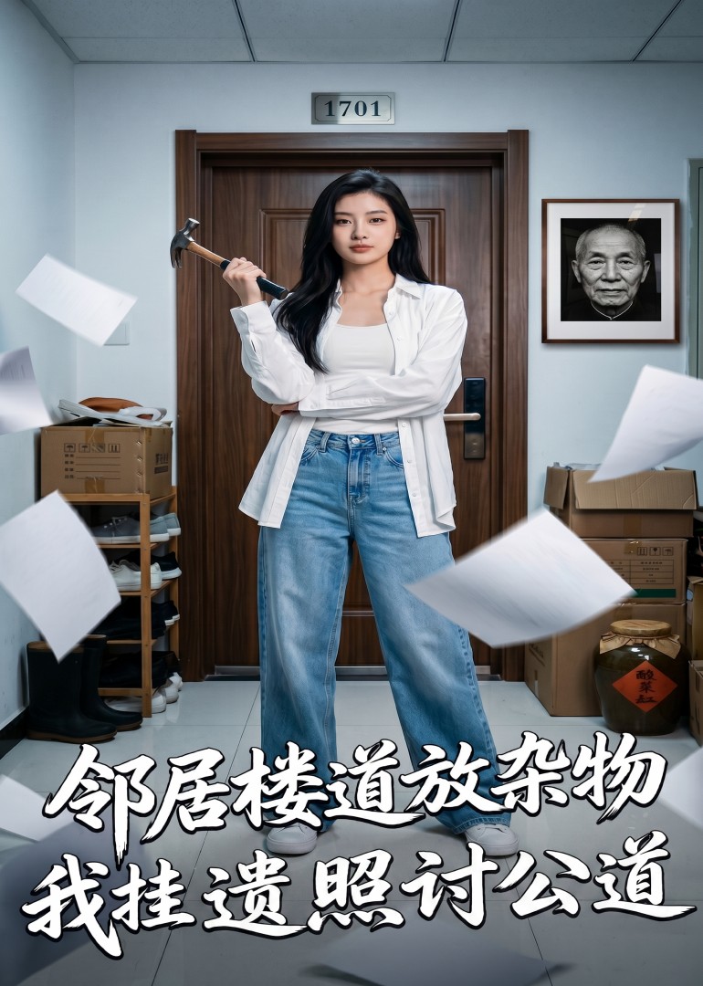 邻居楼道放杂物，我挂遗照讨公道封面图