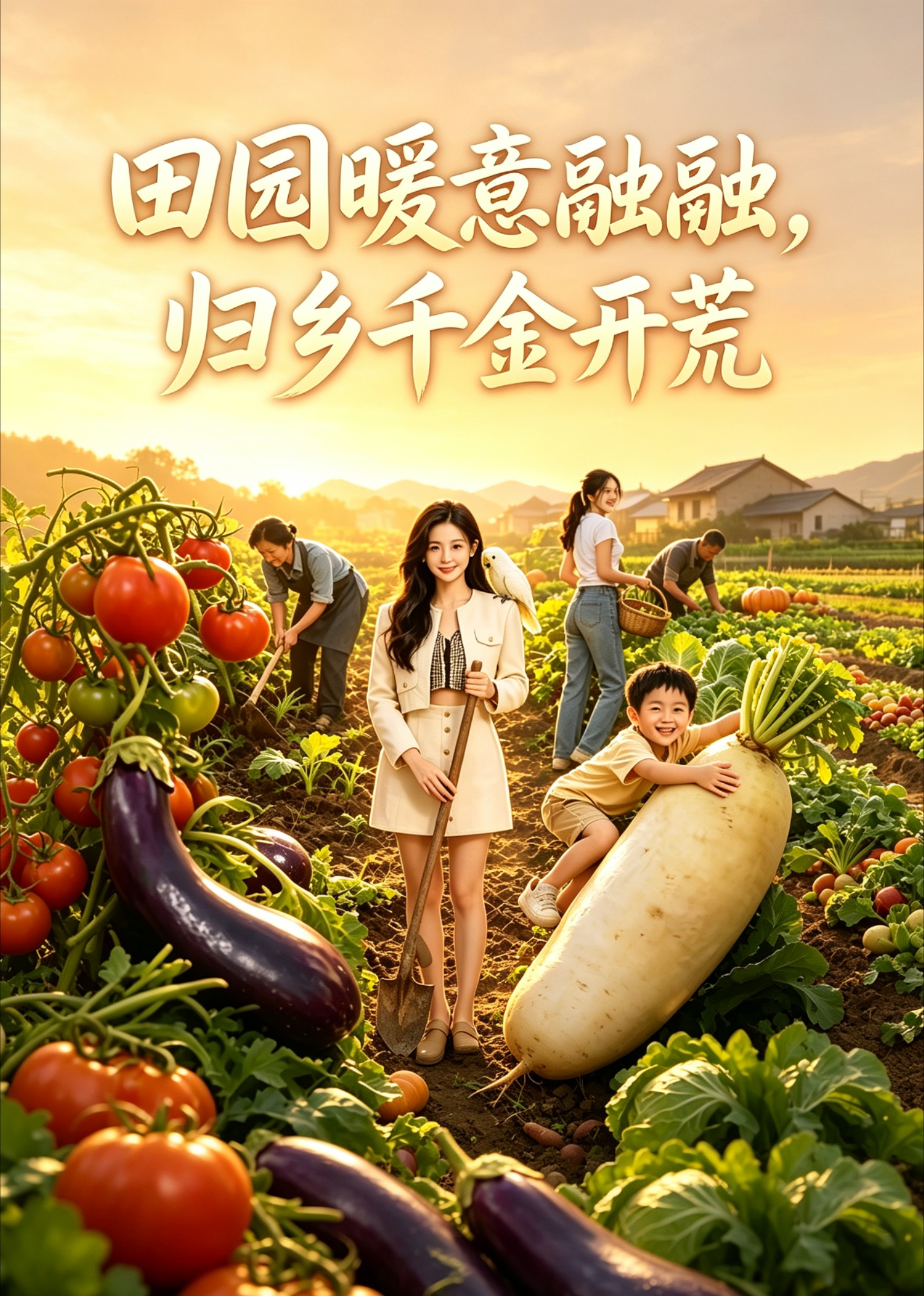 田园暖意融融，归乡千金开荒