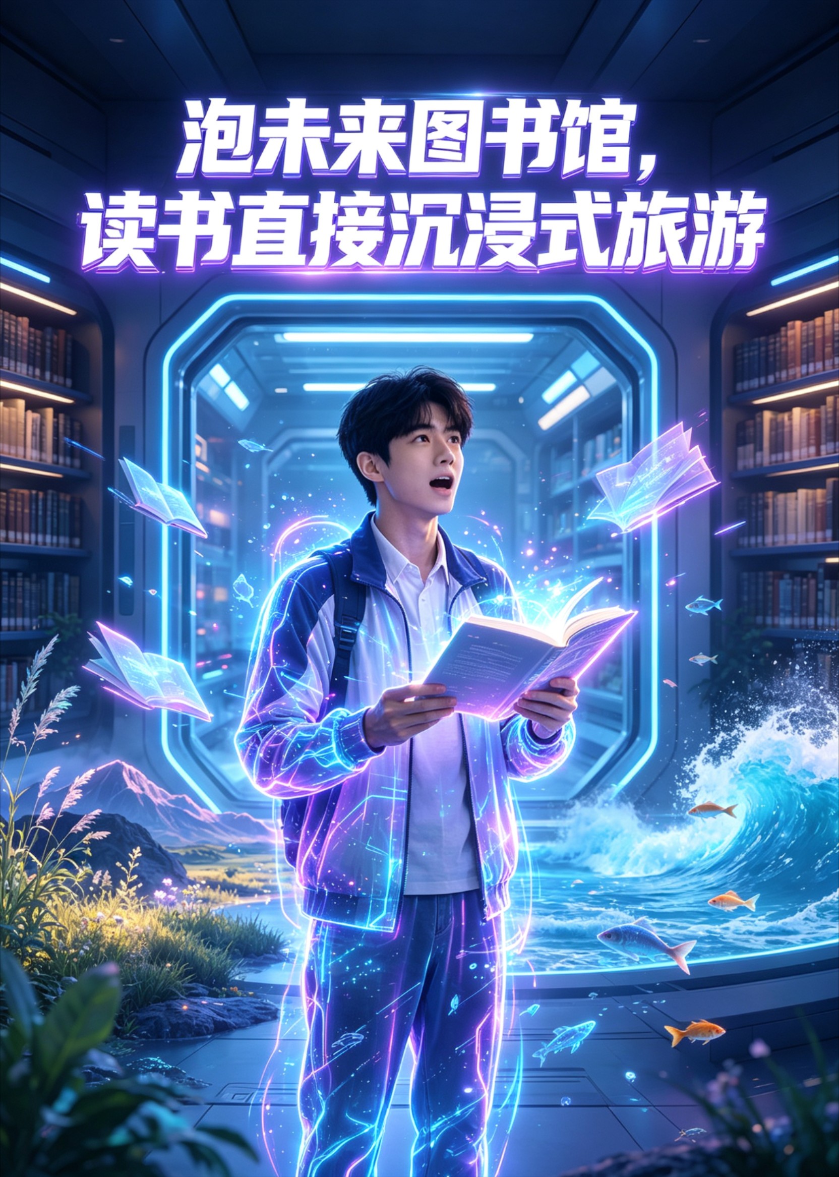 泡未来图书馆，读书直接沉浸式旅游