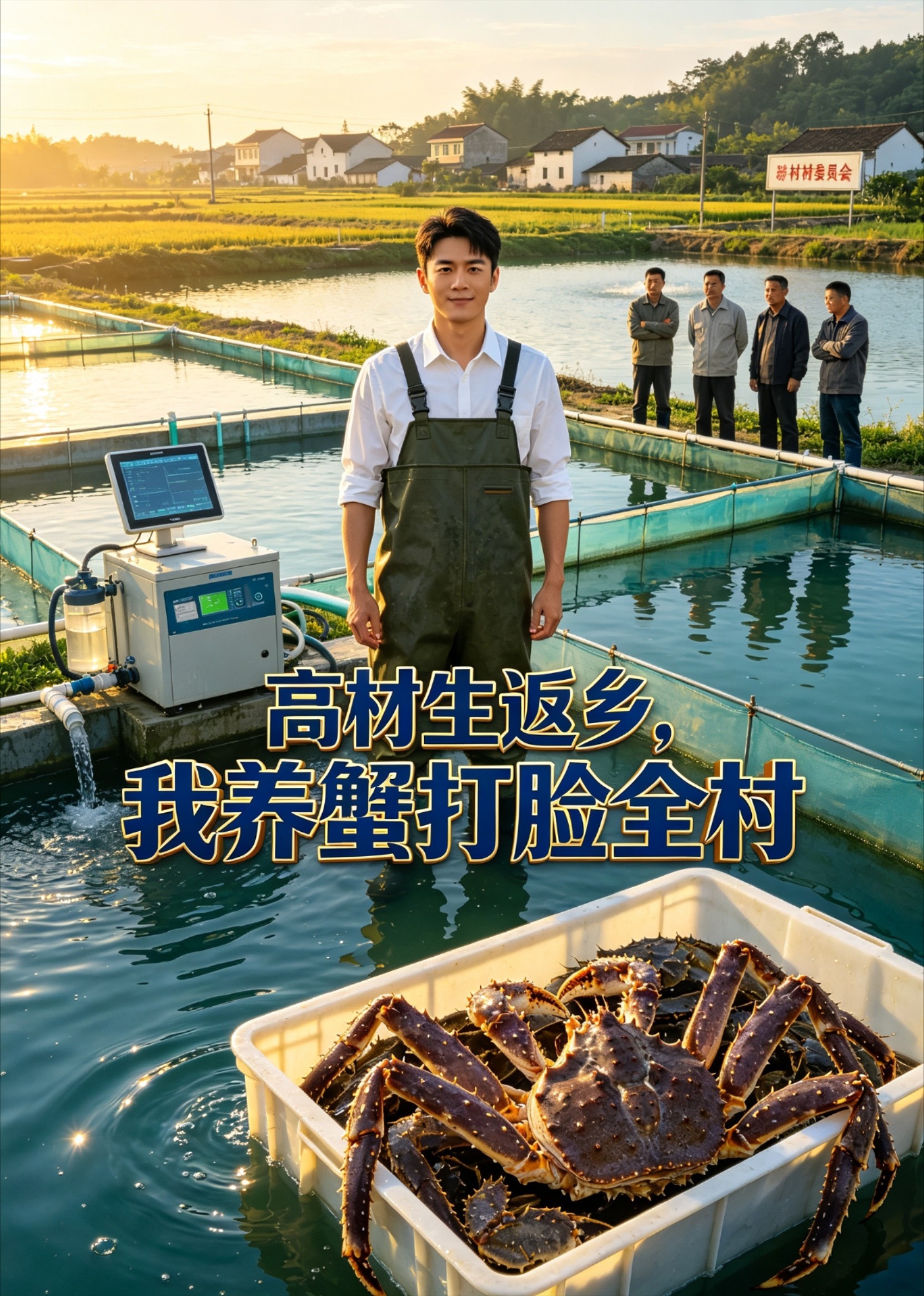 高材生返乡，我养蟹打脸全村