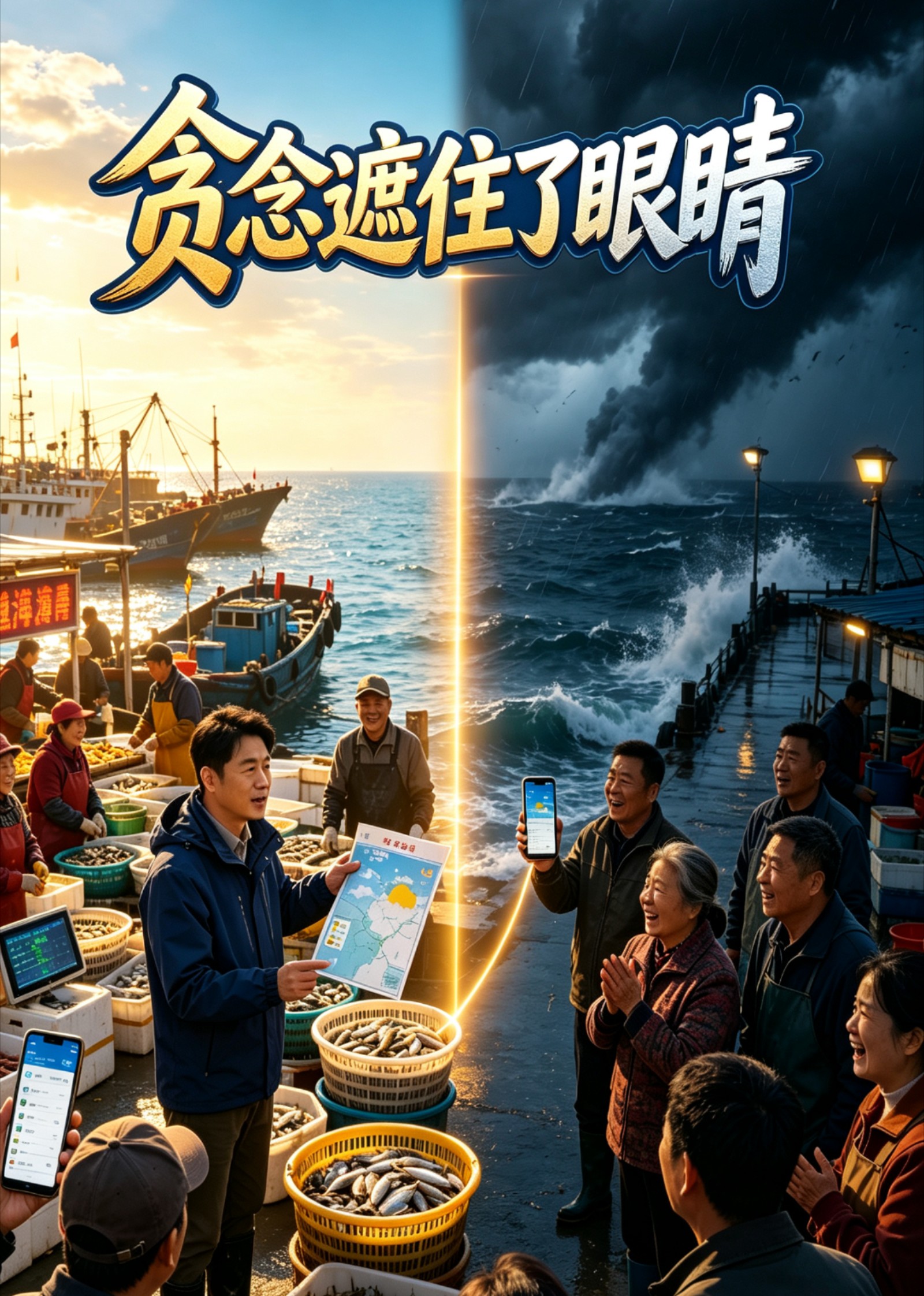 贪念遮住了眼睛