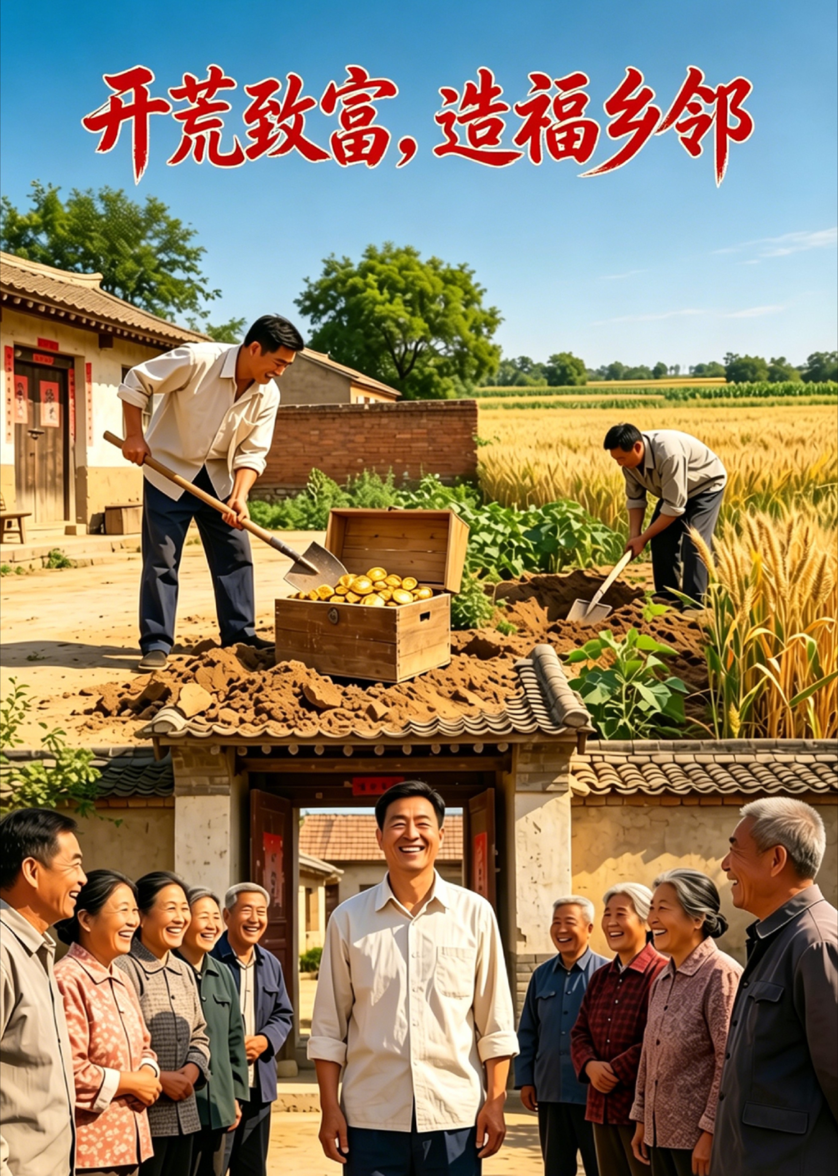 开荒致富，造福乡邻