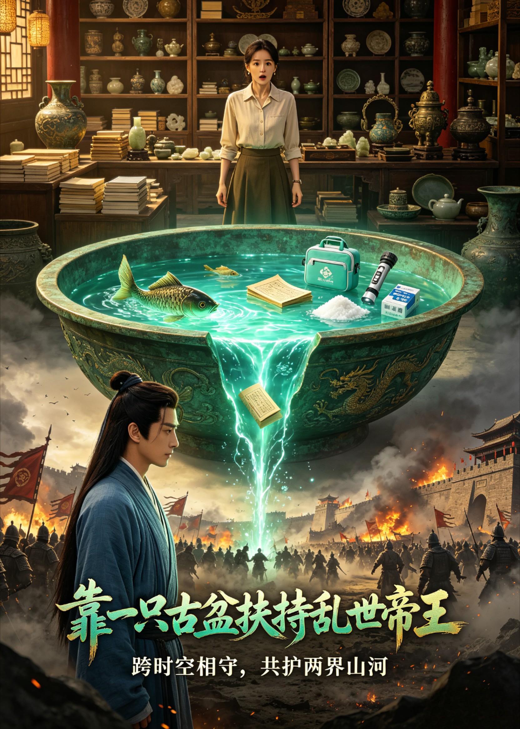 靠一只古盆扶持乱世帝王