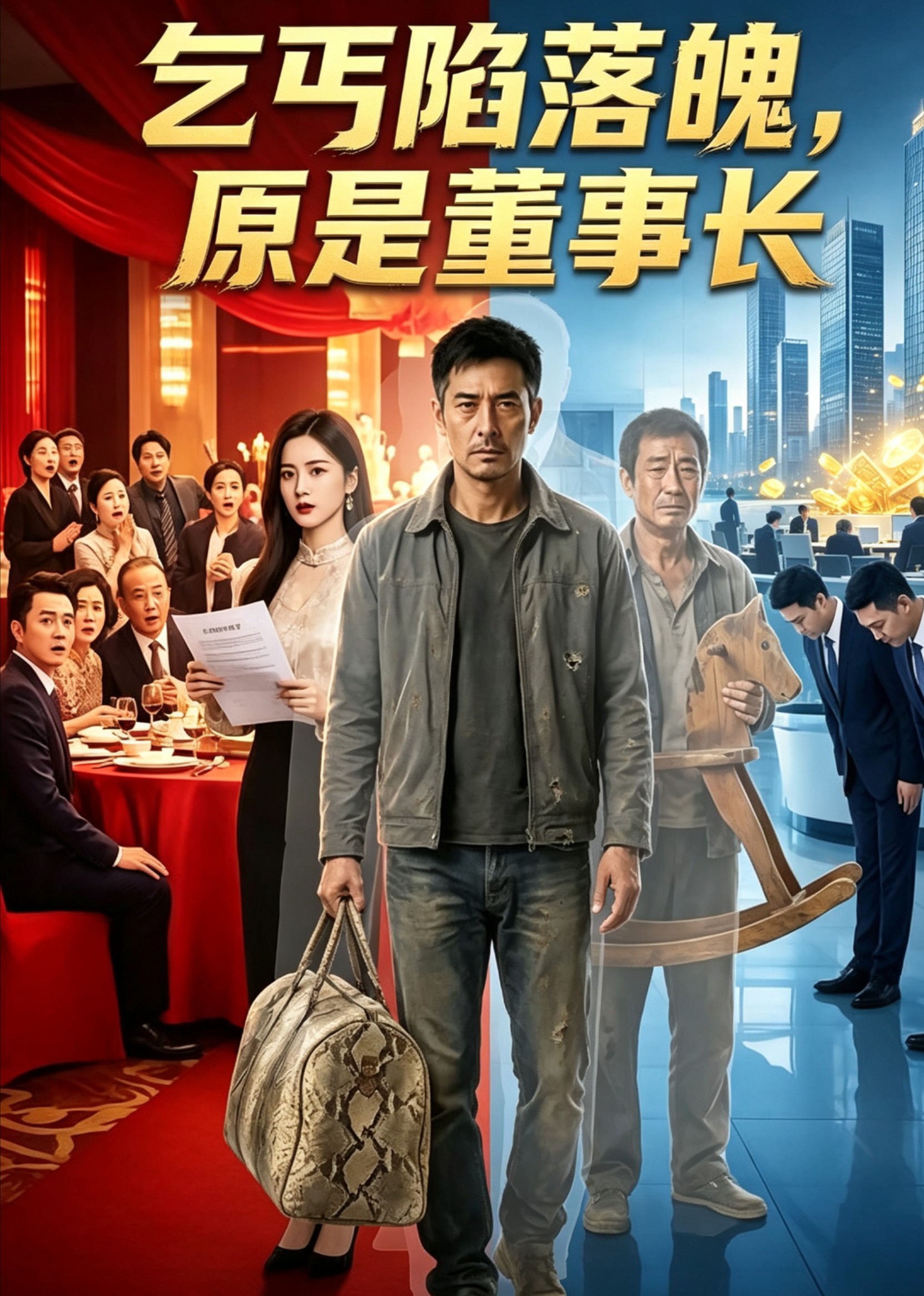 乞丐陷落魄，原是董事长