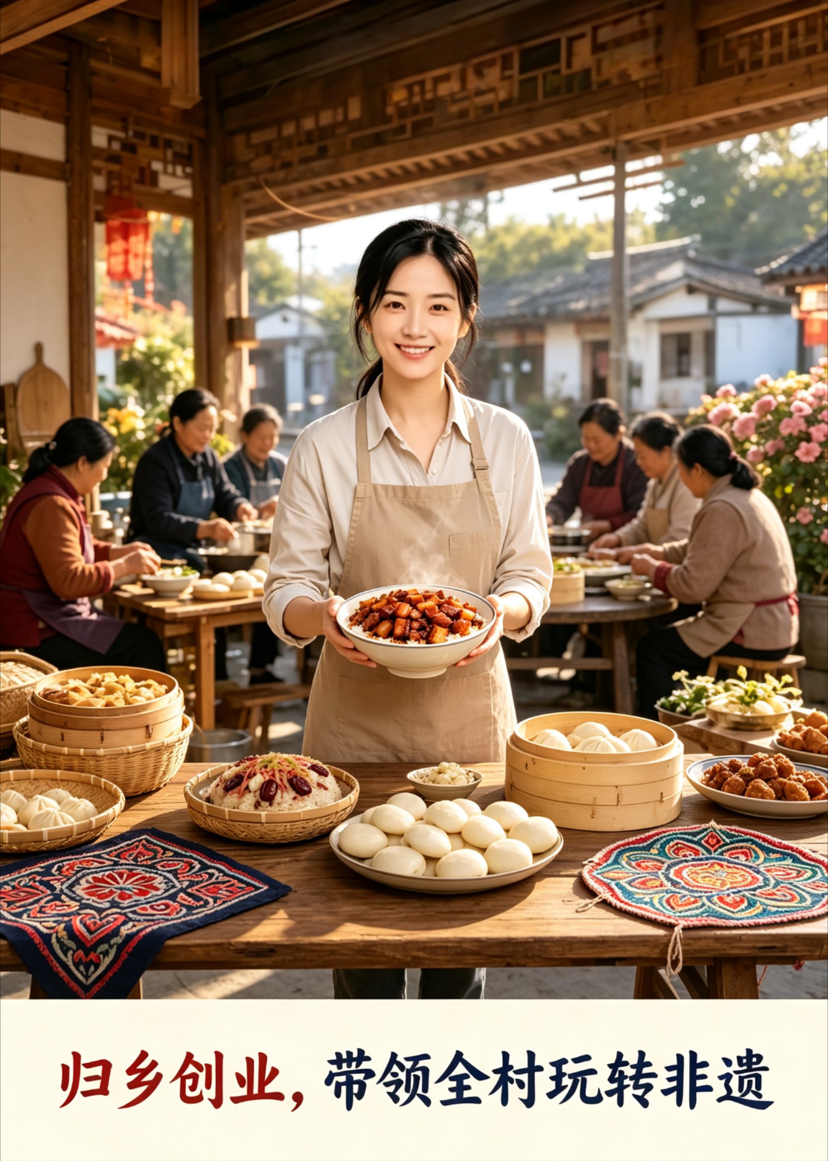 归乡创业，带领全村玩转非遗
