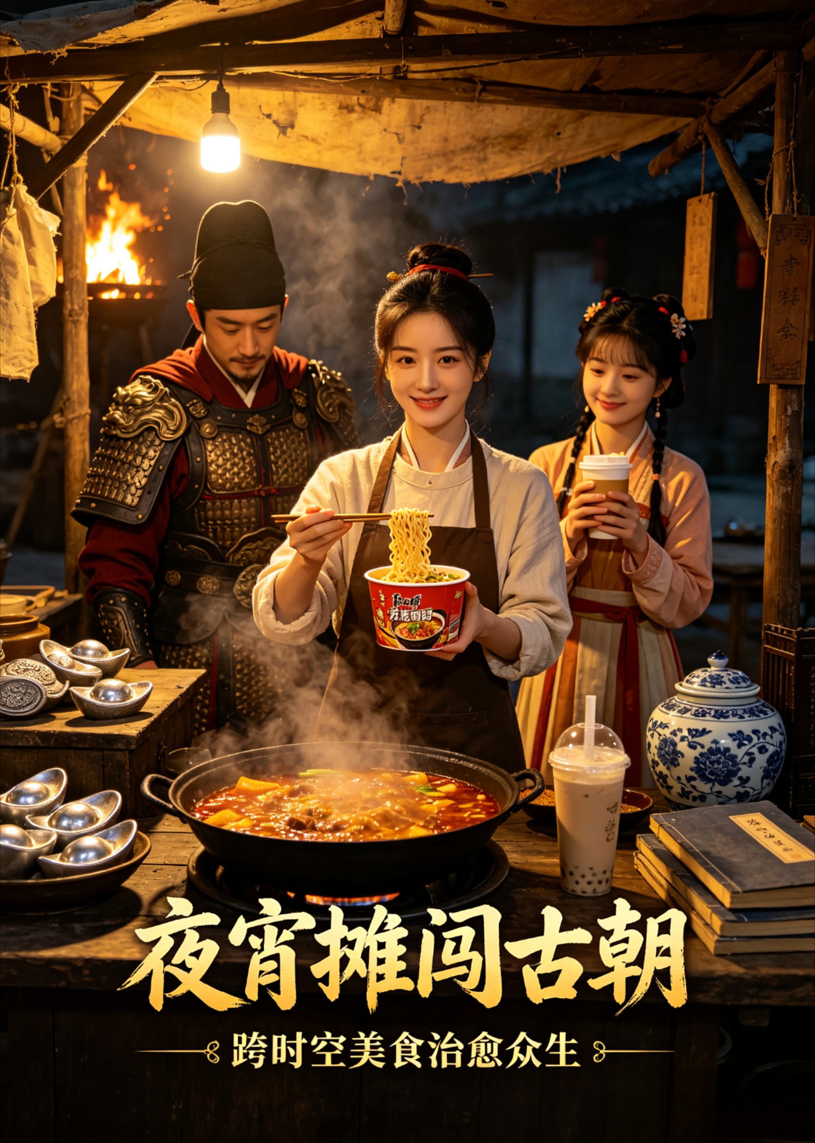 夜宵摊闯古朝
