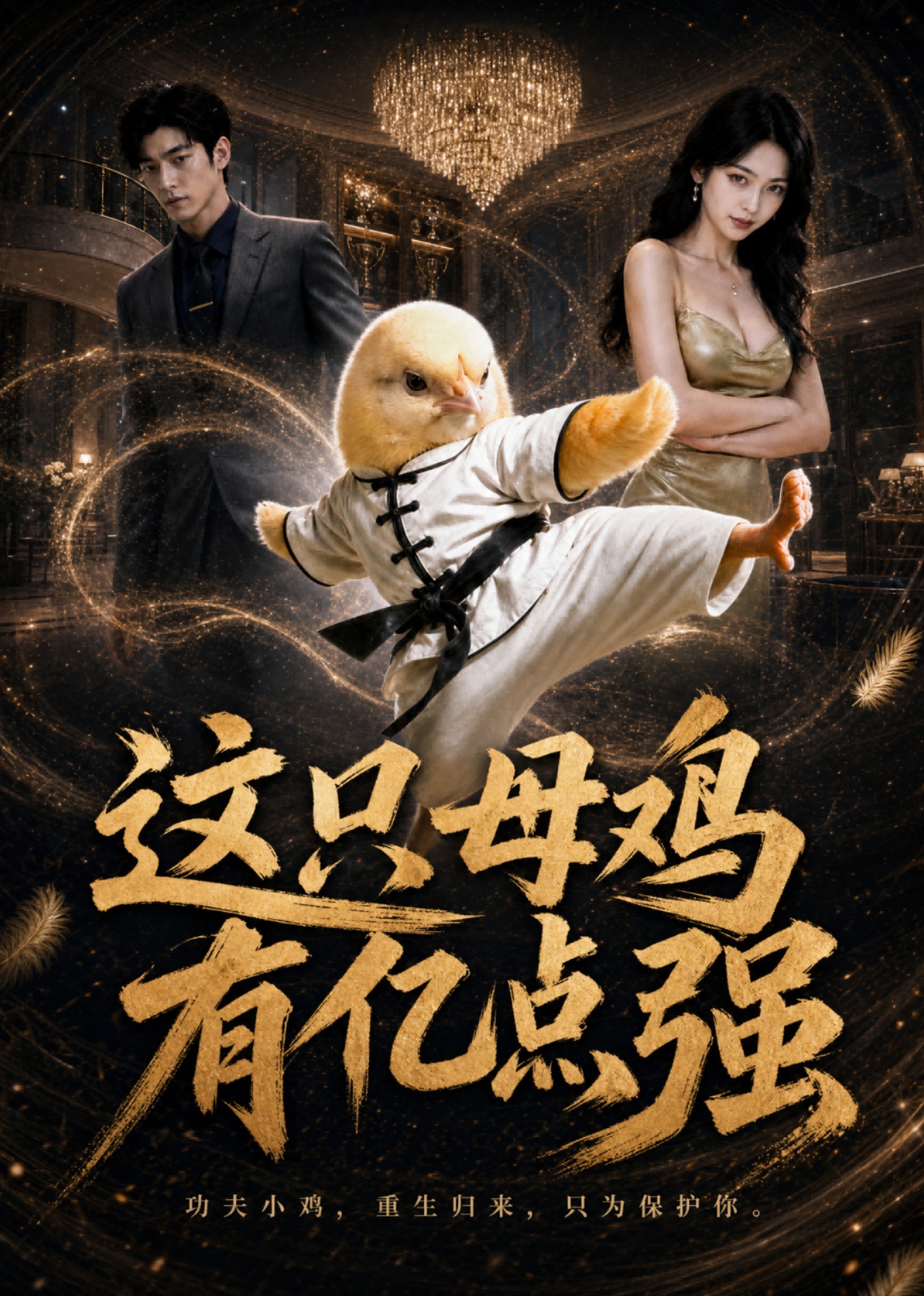 这只母鸡有亿点强