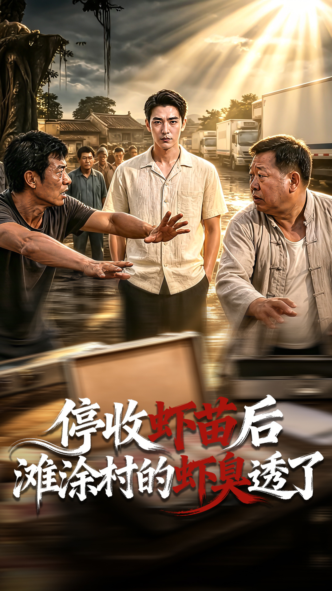停收虾苗后滩涂村的虾臭透了封面图
