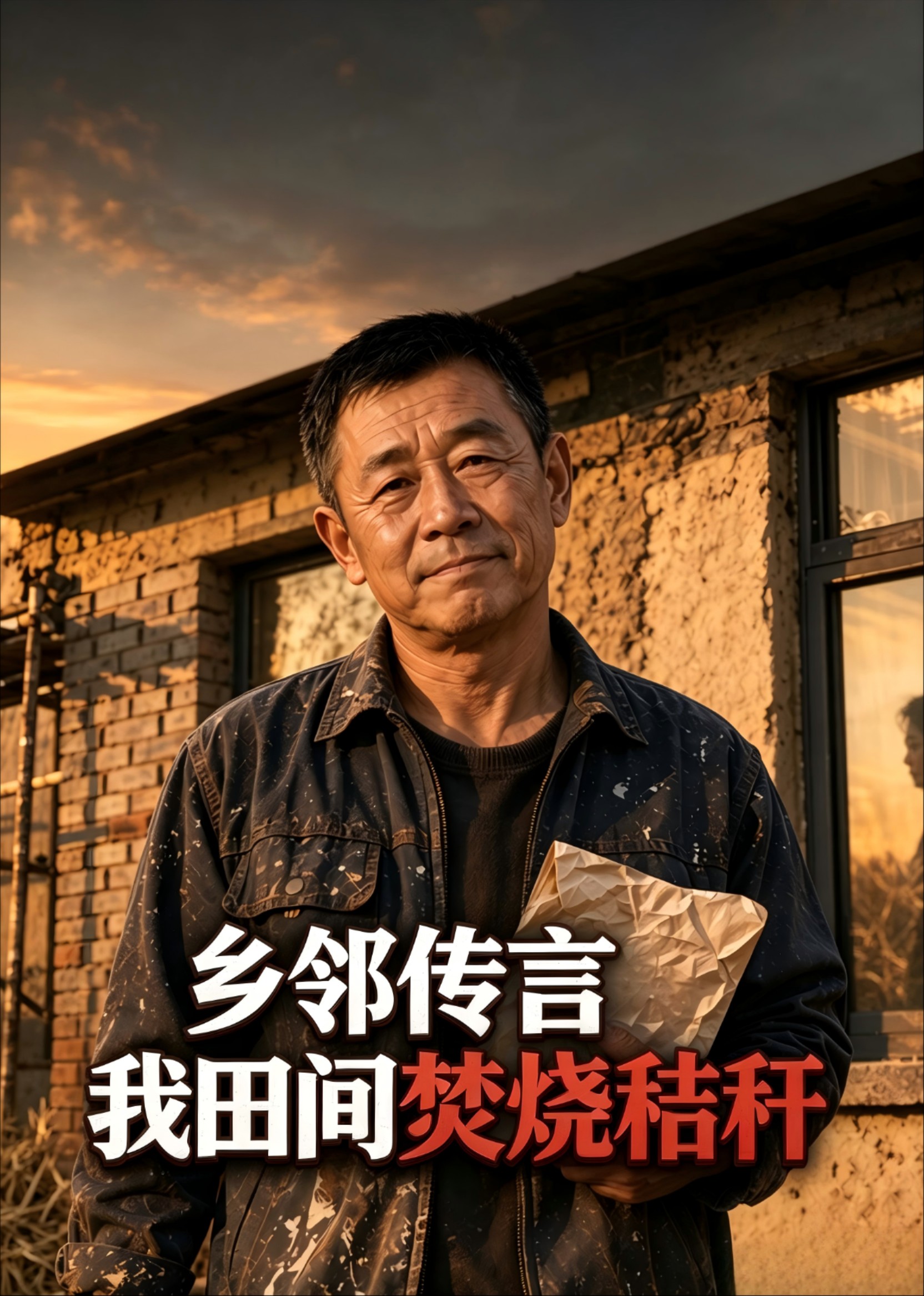 乡邻传言我田间焚烧秸秆