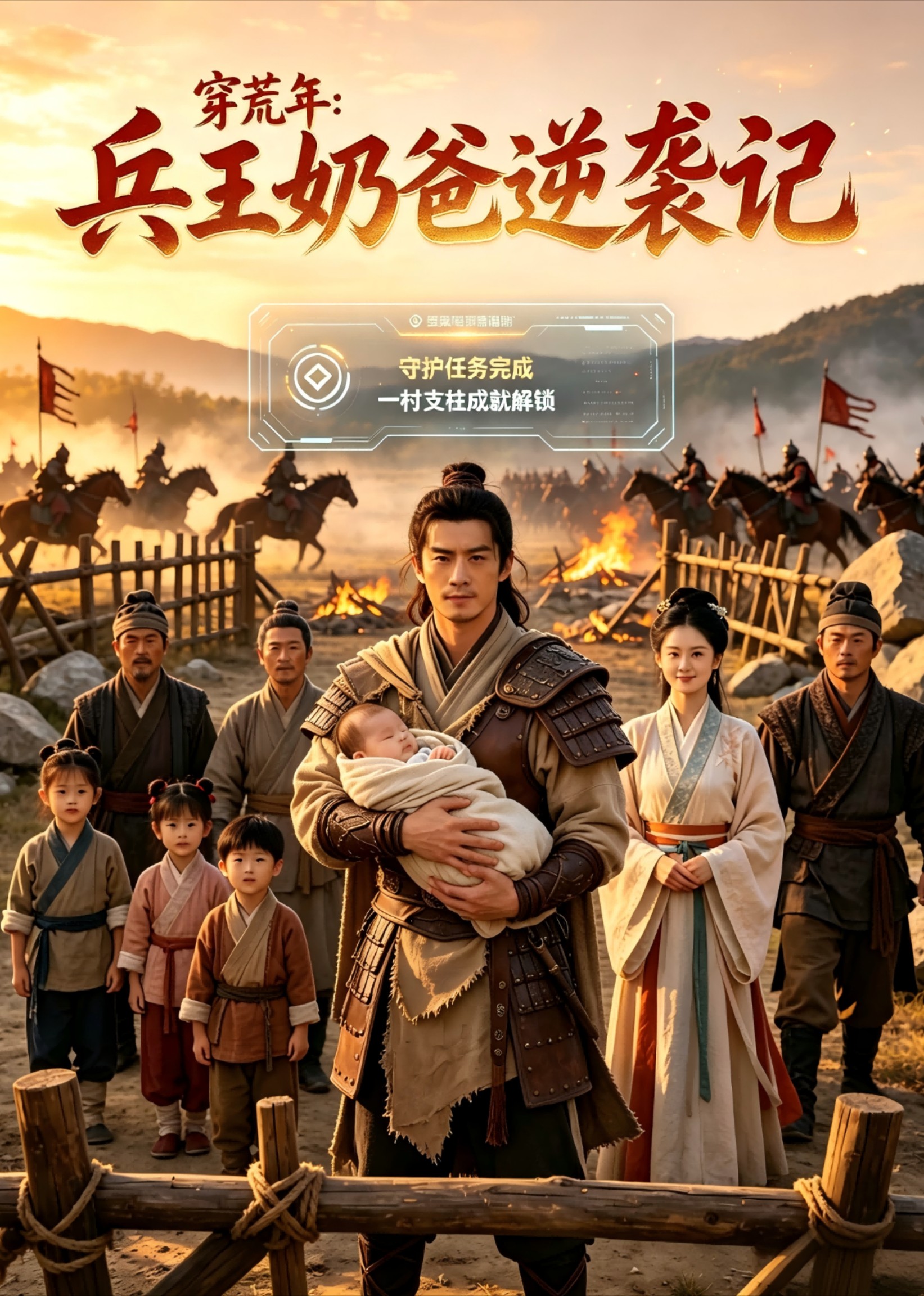 穿荒年：兵王奶爸逆袭记封面图