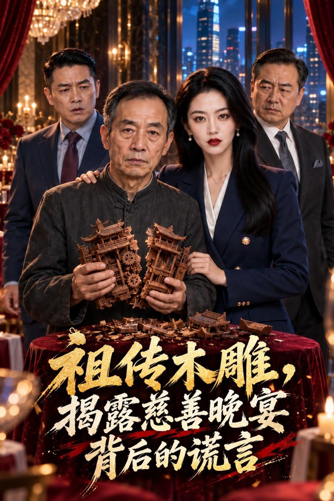 祖传木雕，揭露慈善晚宴背后的谎言封面图