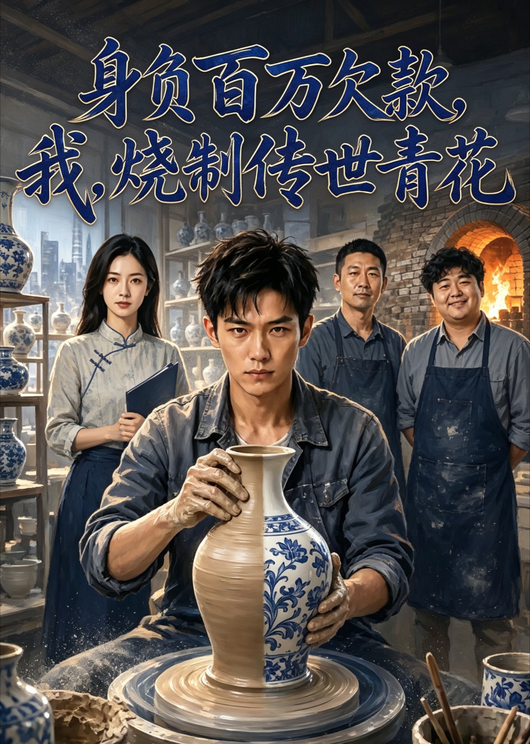 身负百万欠款，烧制传世青花