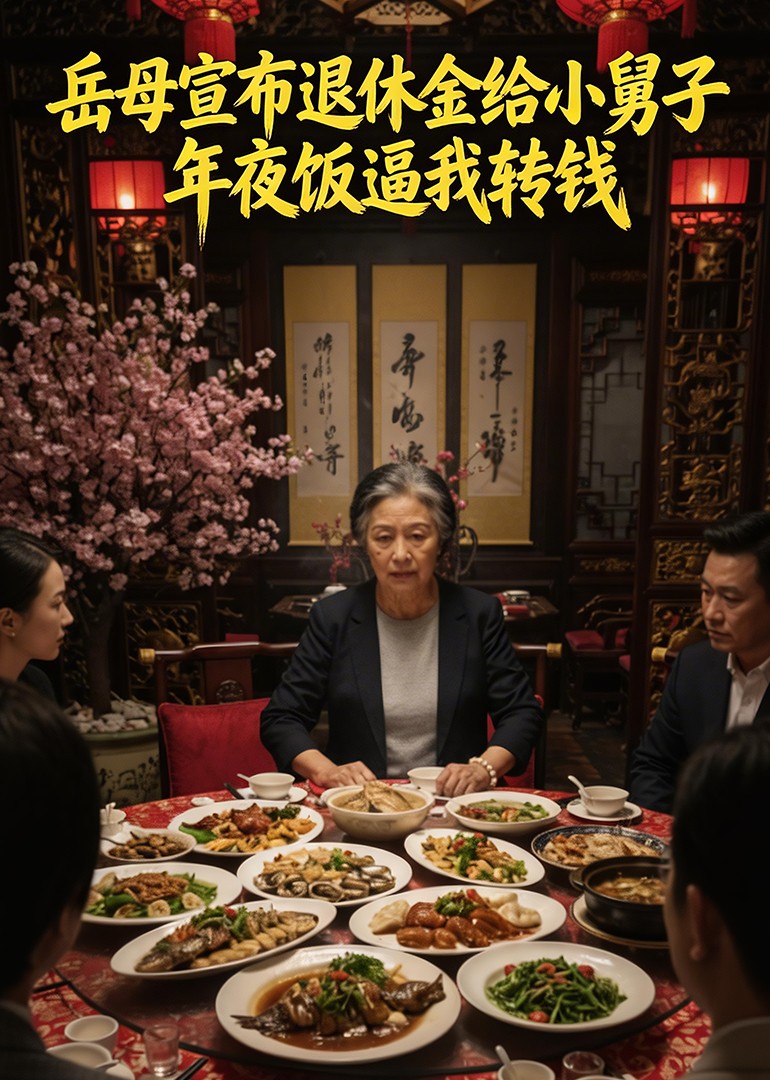 岳母宣布退休金给小舅子，年夜饭逼我转钱