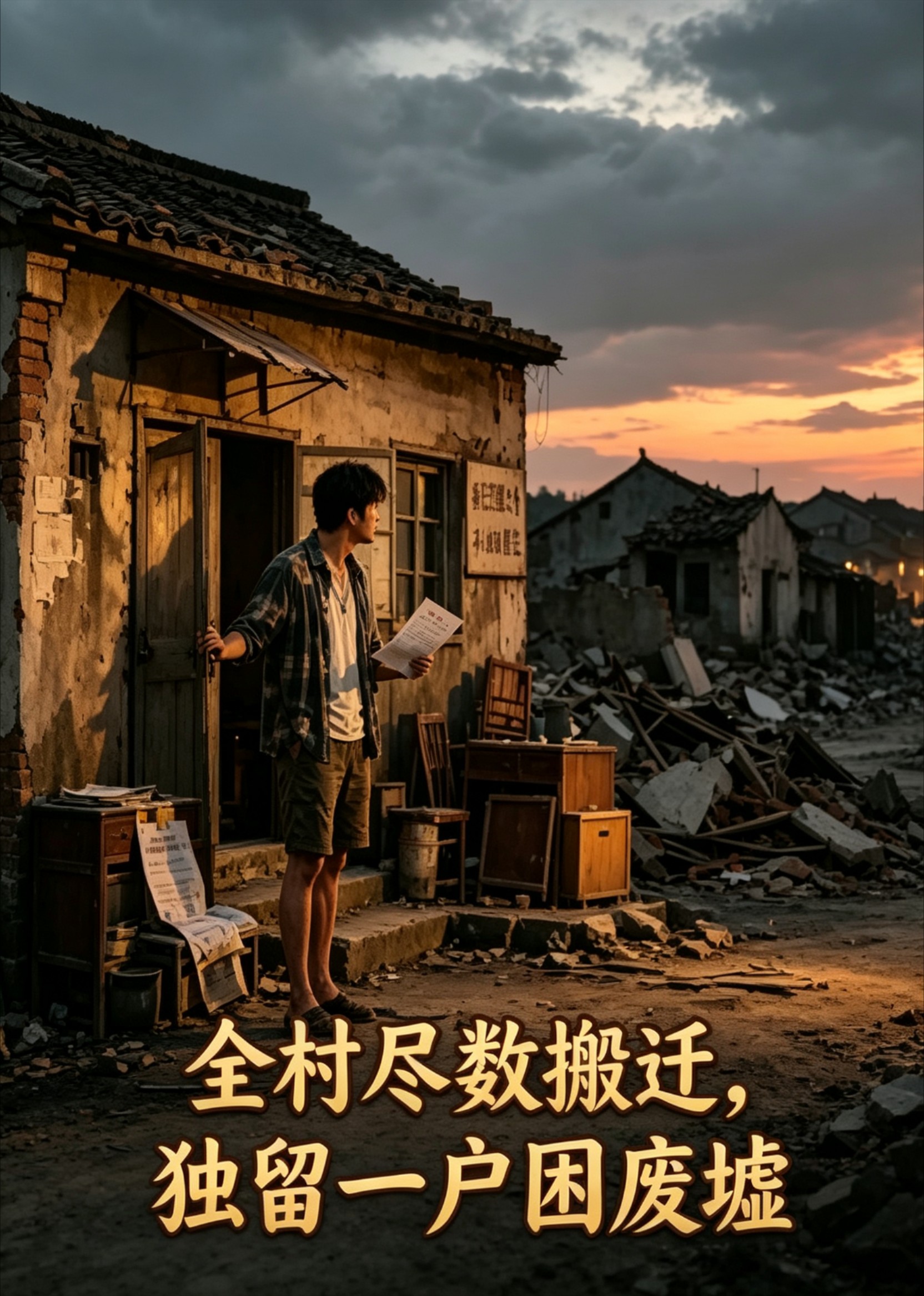 全村尽数搬迁，独留一户困废墟封面图