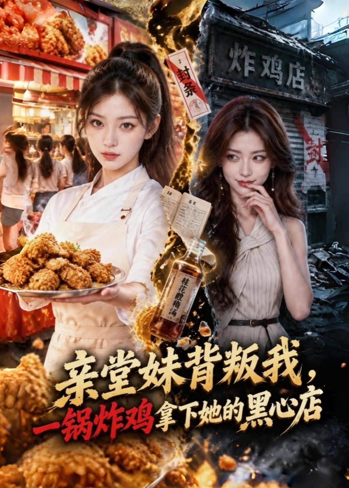 亲堂妹背叛我，一锅炸鸡拿下她的黑心店封面图
