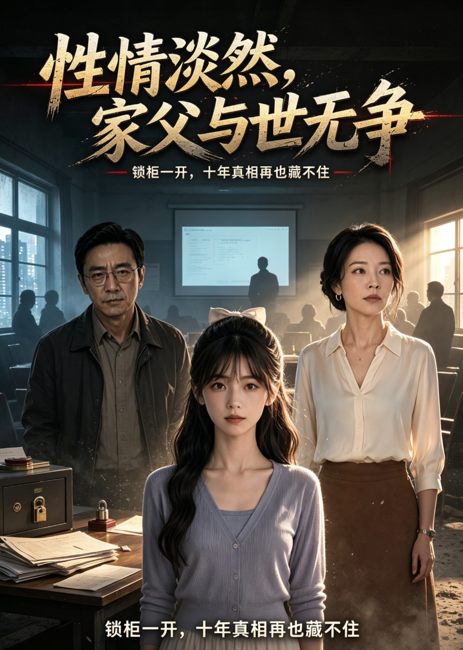 性情淡然，家父与世无争